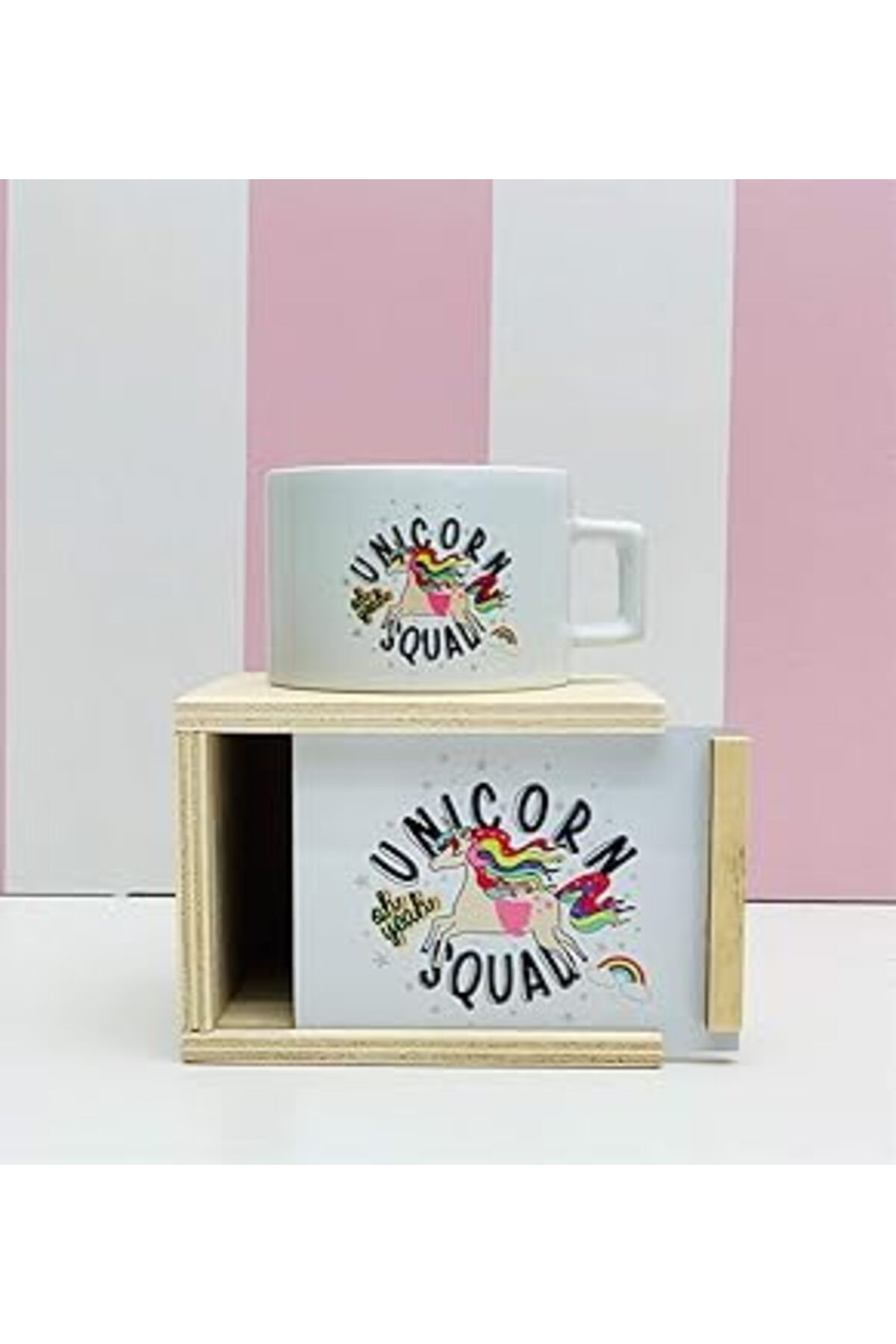 ASİTAN Giftmoda Unicorn Squad Tasarımlı Kutulu Kupa