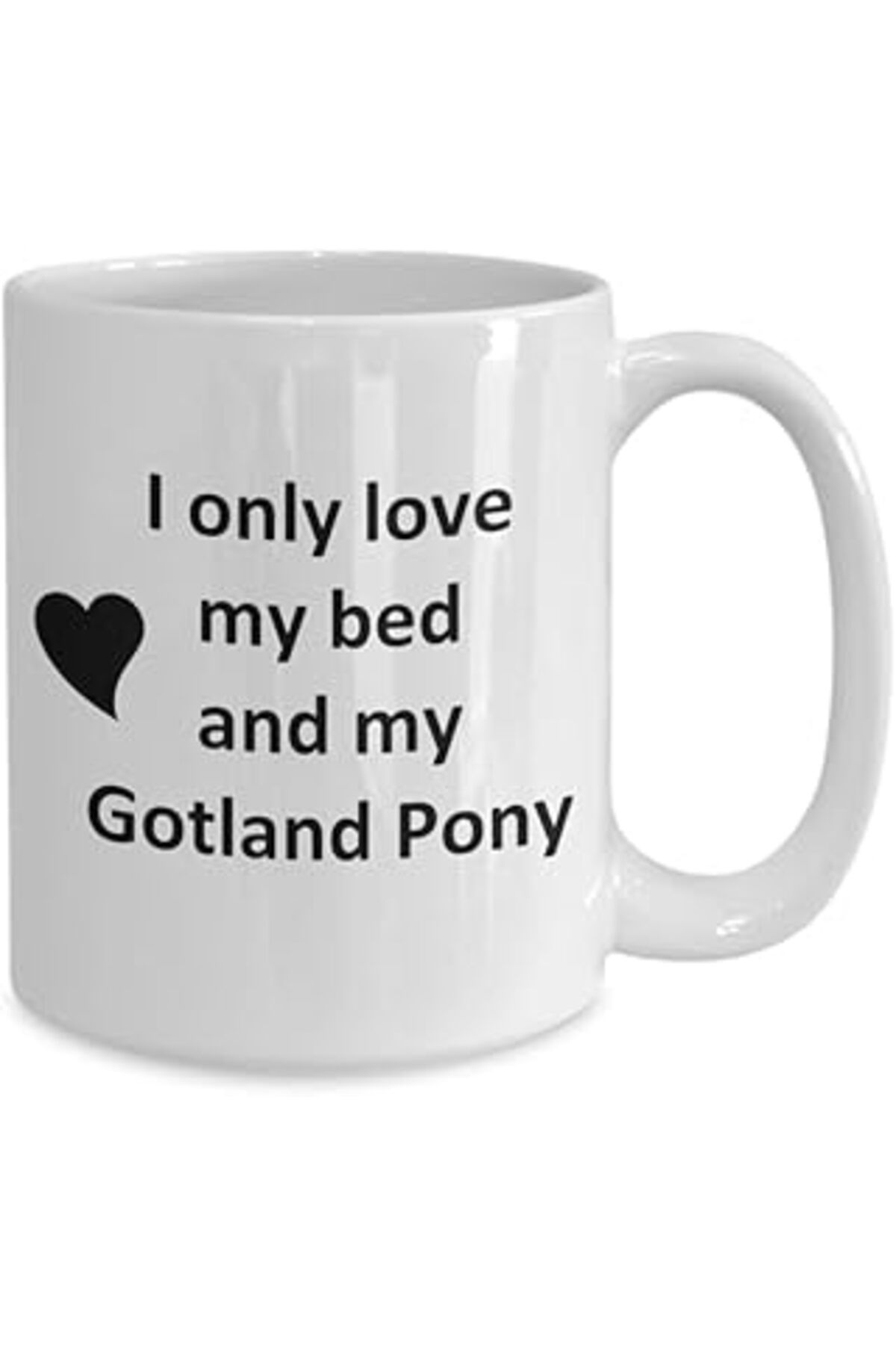 ASİTAN Print Dore Komik Gotland Pony Lover Kupa - Pony Horse Pet - Love My Gotland Pony Coffe -Ingilizce K
