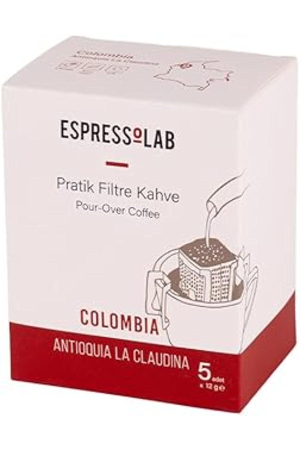 Mu Art Ahşap Espressolab Pratik Filtre Kahve - Colombia Antioquia La Claudina - 5 Adet