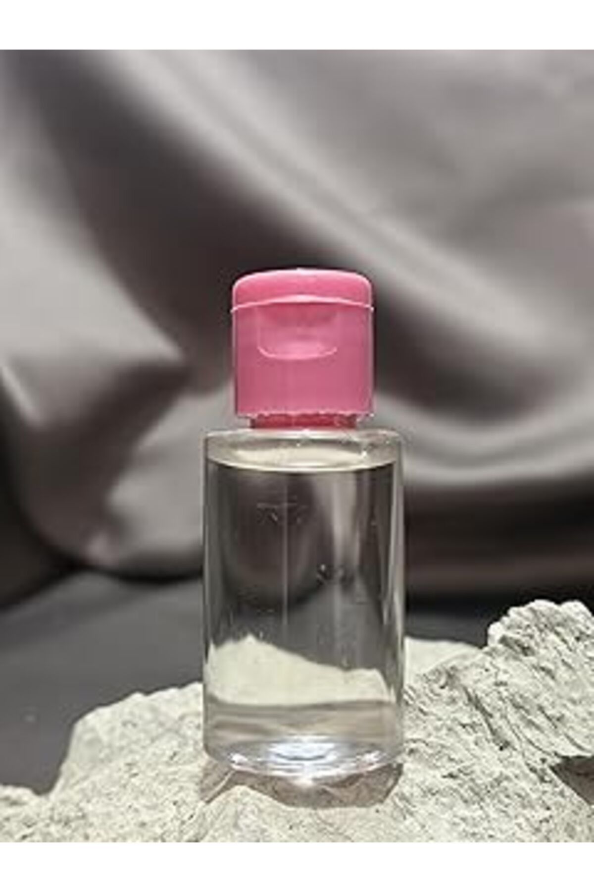 Pazarcan 50 Adet 30 Ml Boş Plastik Şişe Om80 Pembe Kapak