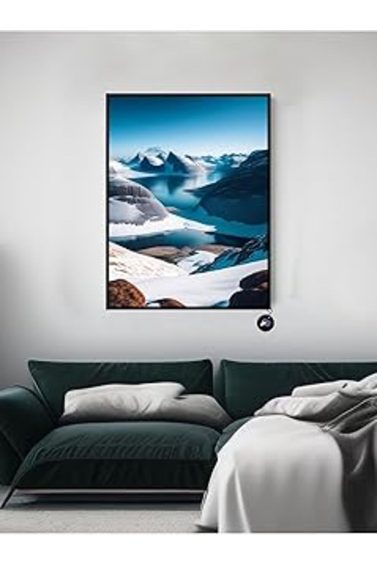 Pazarcan Postermanya (Pster20797) Nordik Dağları Iskandinav Tarzı Çerçeveli Tablo 21 X 30