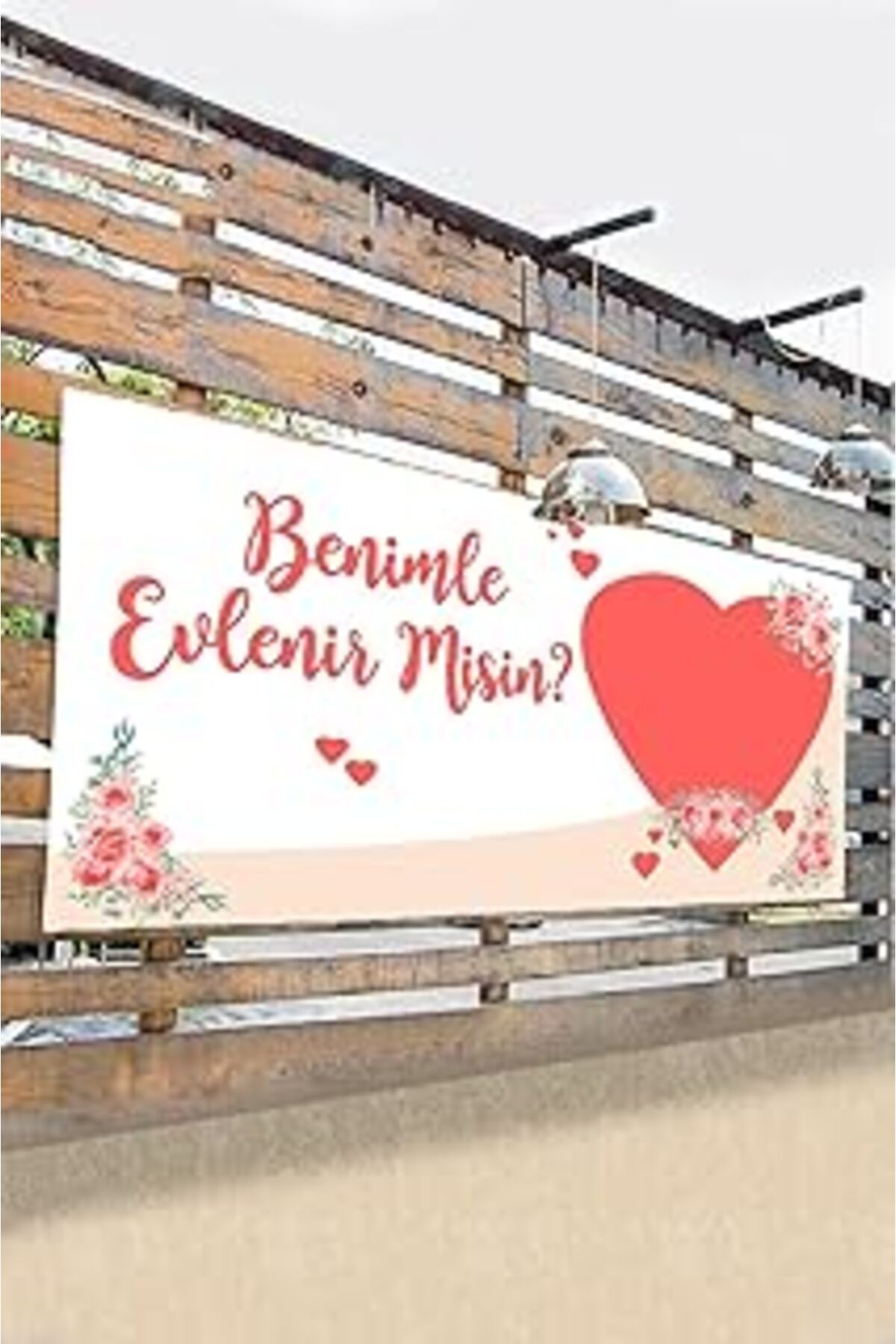 Pazarcan Postermanya (Pster9712) Evlilik Teklifi Pankart, Benimle Evlenir Misin Branda Afiş 3