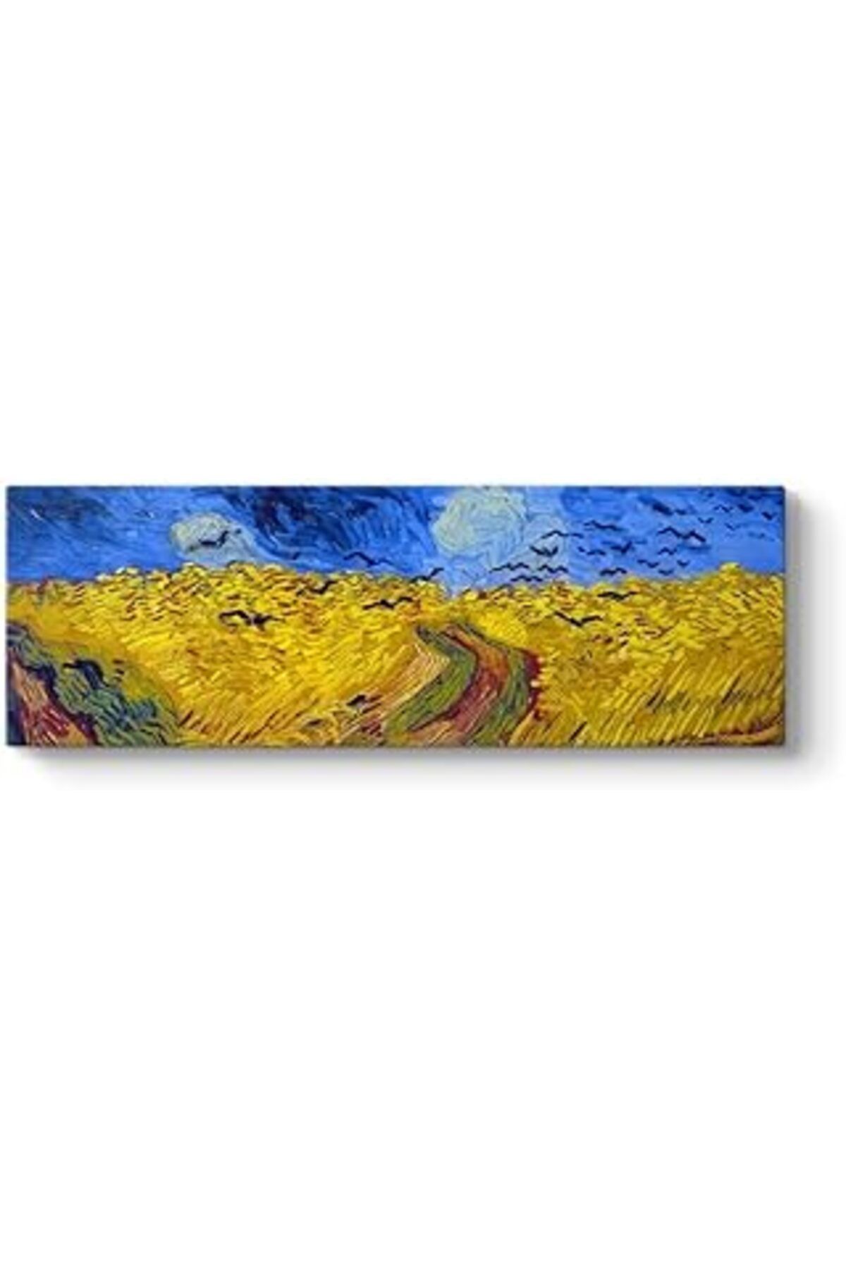 Pazarcan Vincent Van Gogh - Buğday Tarlası Ve Kargalar Tablosu 180 X 60
