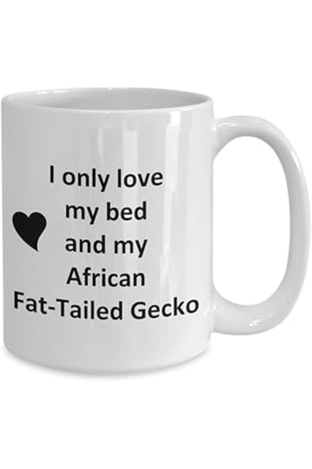 Pazarcan Print Dore Afrika Yağlı Kuyruklu Gecko Lover Kupa - Sürüngen Evcil Hayvan - Ingilizce Kupa Bardak