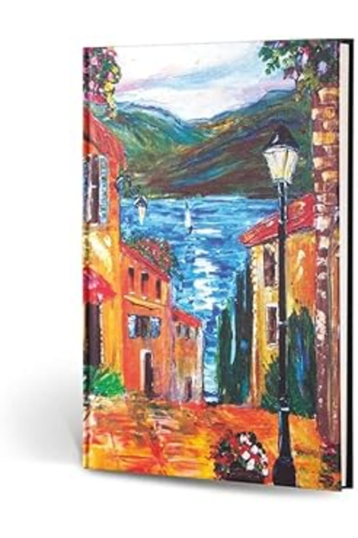 Pazarcan Le Color Creamona Amalfi Dokulu Mini Defter Çizgili (Göl)