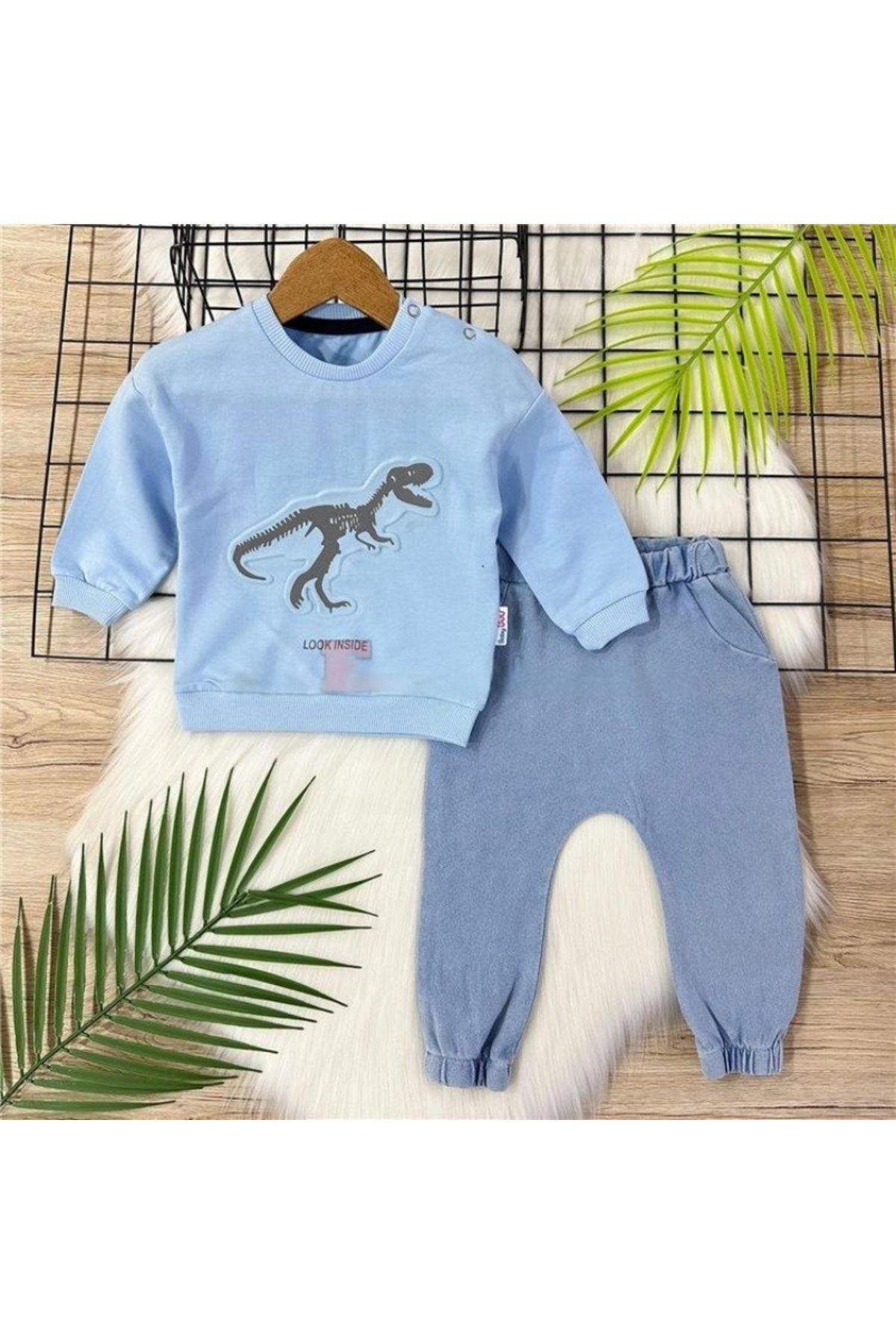 BABYZUM DİNOZOR DETAYLI BEBEK TAKIM