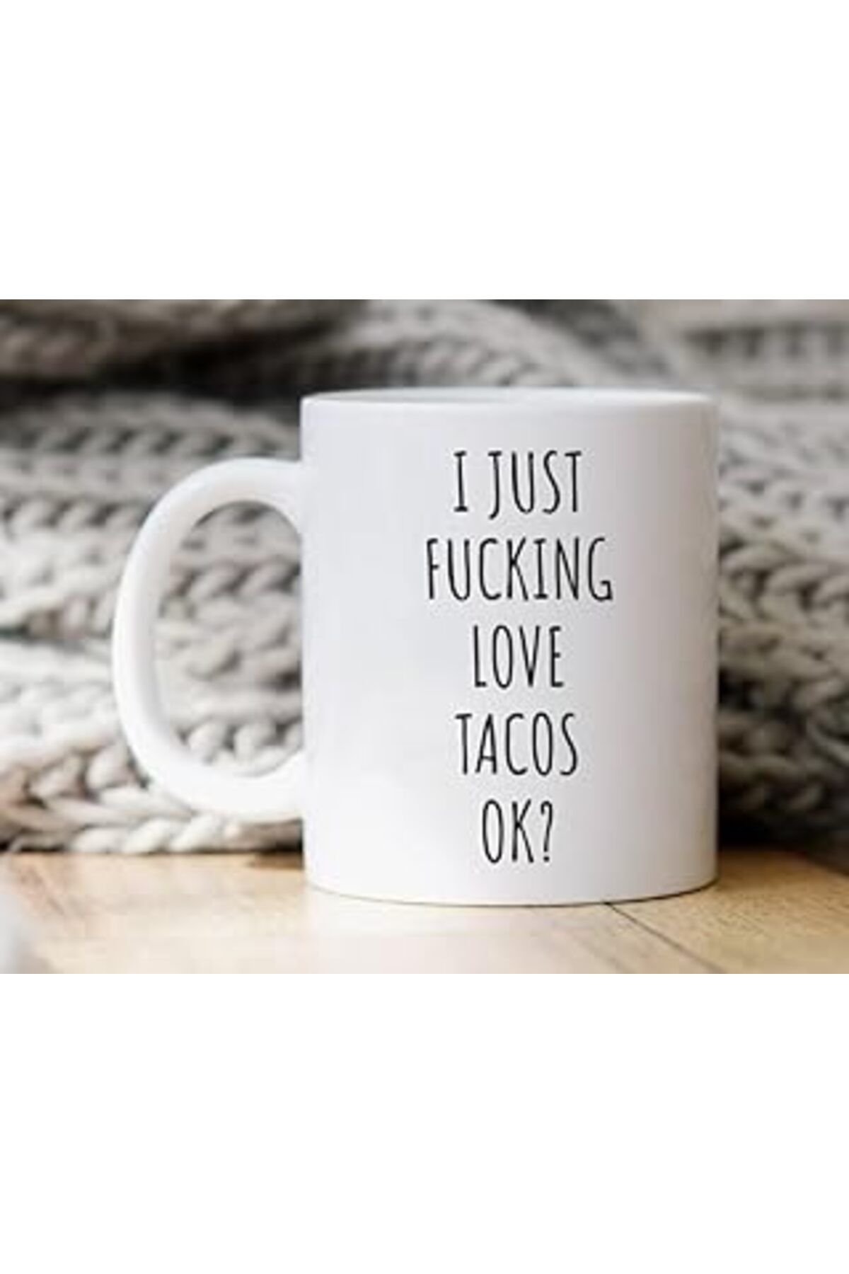ASİTAN Print Dore Tacos'U Seviyorum Tamam Kupa - Taco Kupa - Taco Hediyesi - Komik Kahve Kupa Ingilizce Ku