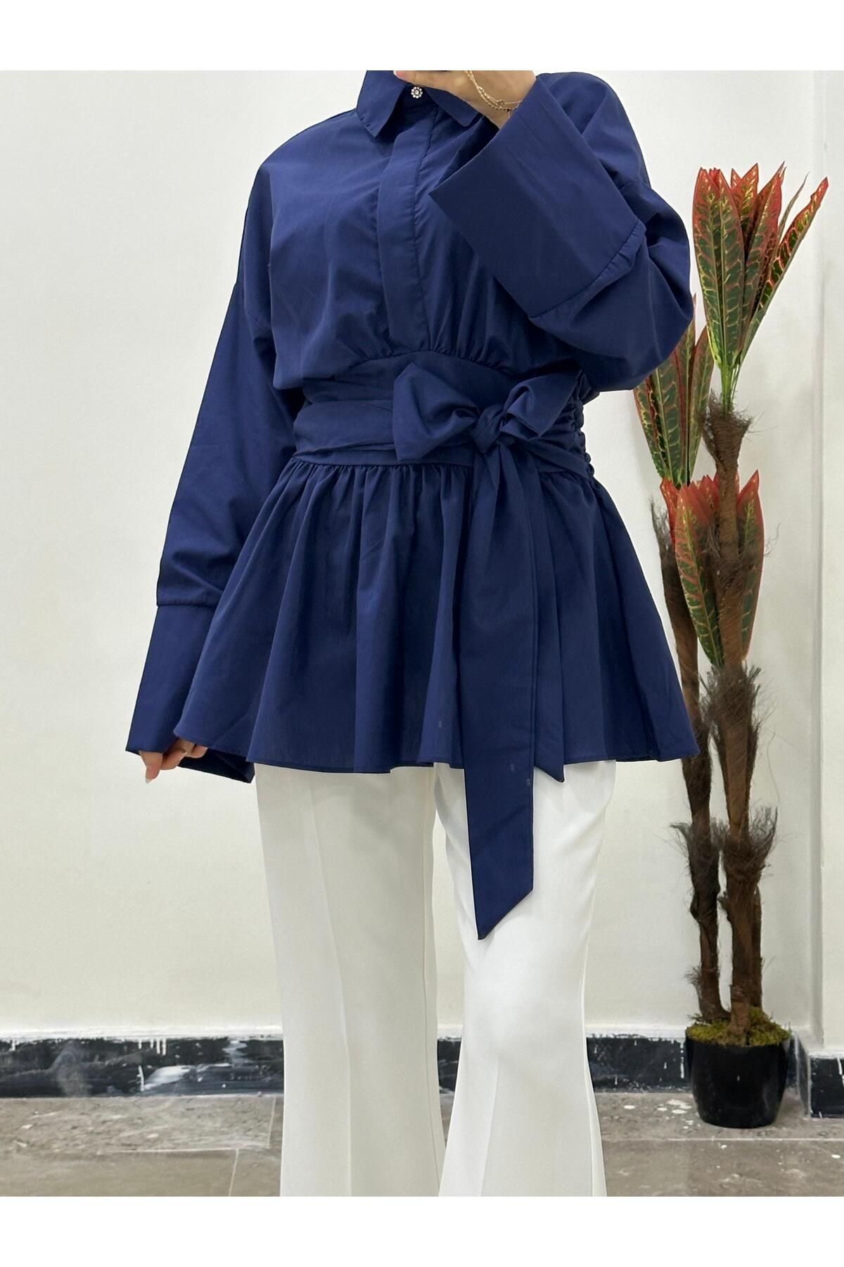 MODA Beli bağlamalı gömlek