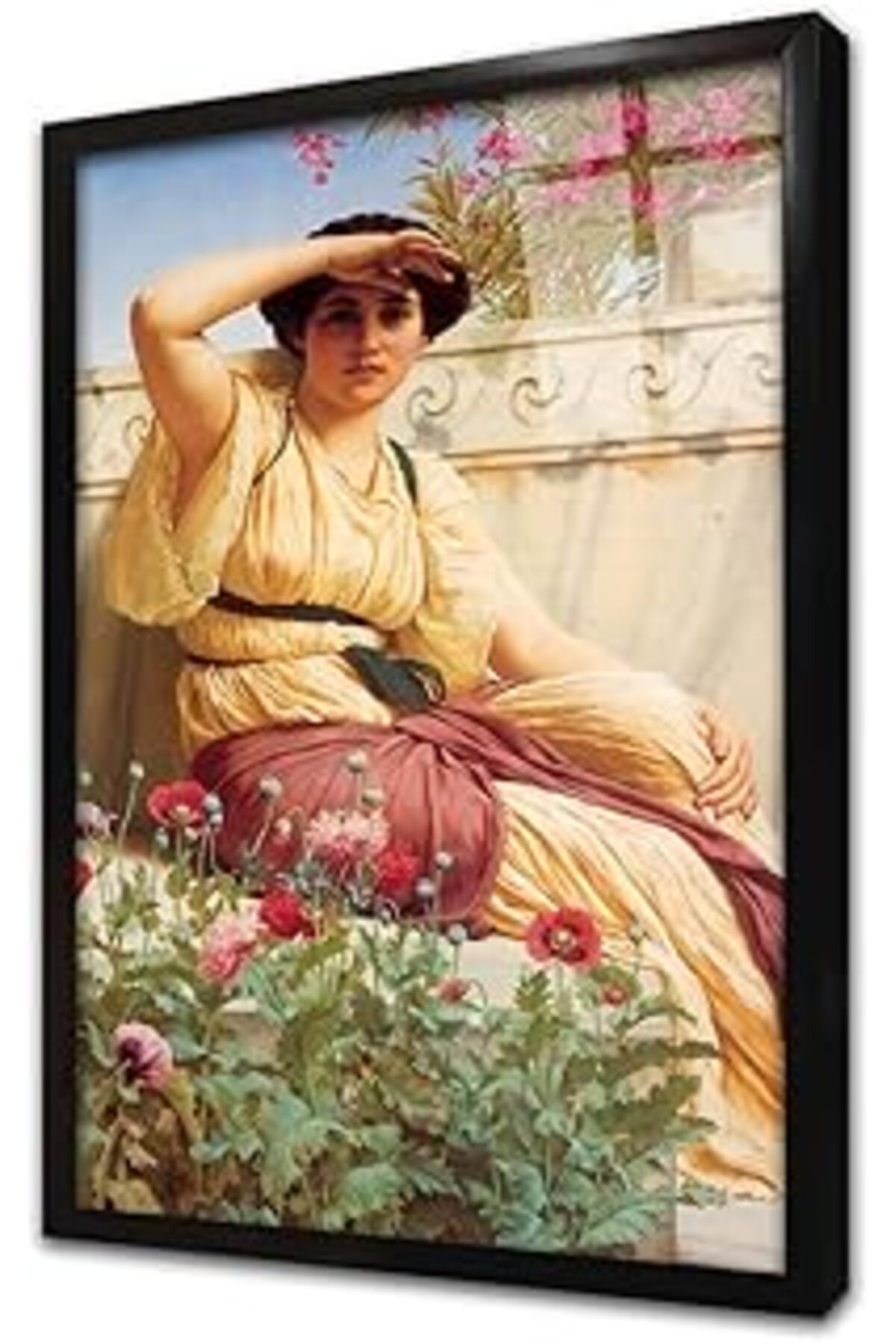Mu Art Ahşap Kadın Çerçeveli Cam Tablo 20X30 Cm Cb13144