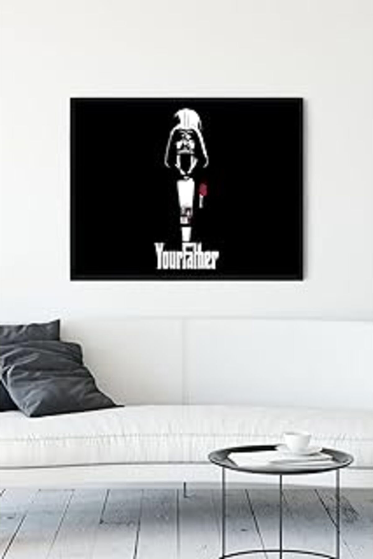 Pazarcan Postermanya (Pster13851) Star Wars Eğlenceli Mizahi Çerçeveli Tablo (21X30Cm)