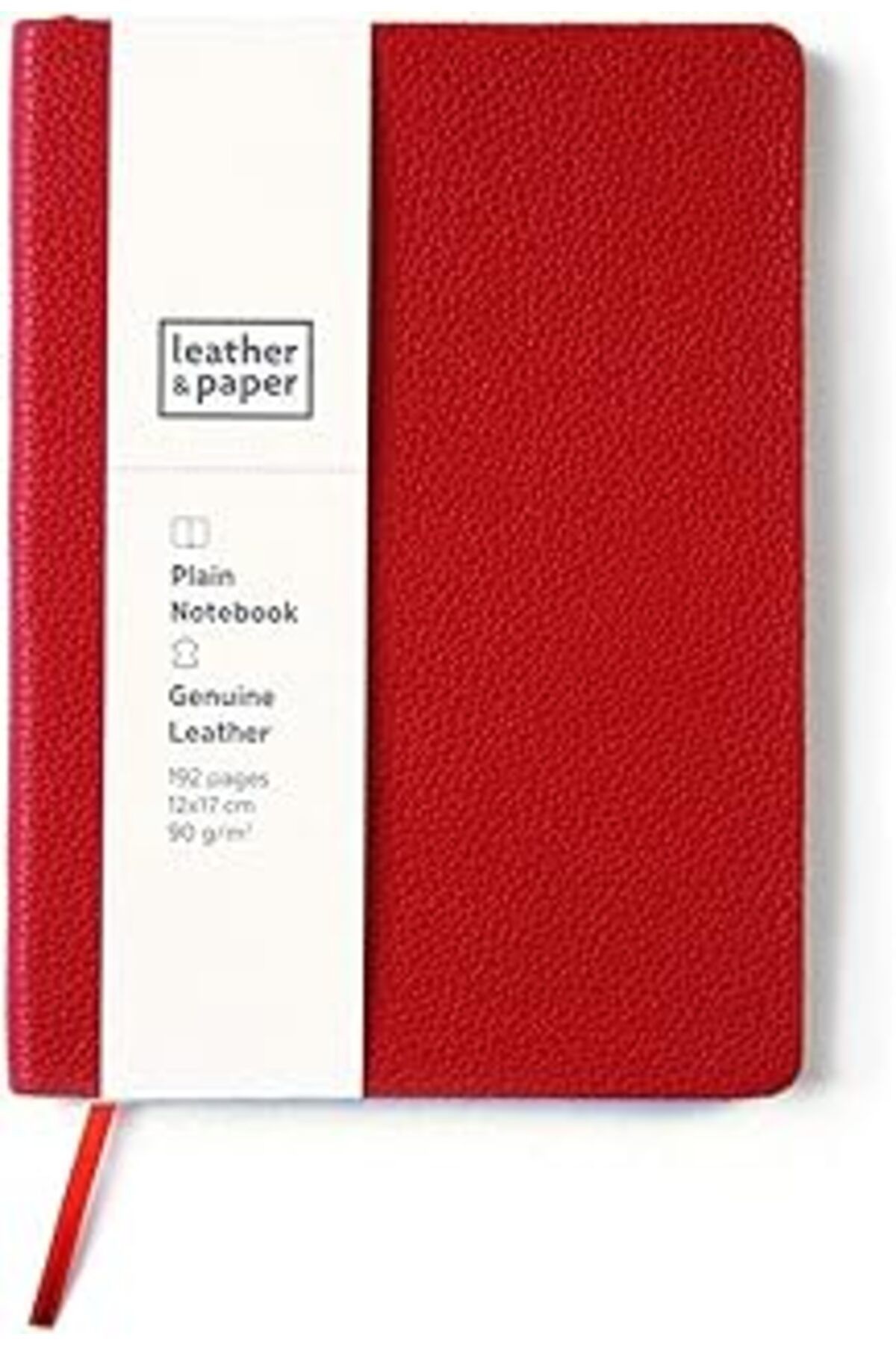 ASİTAN Leather & Paper Lp0597 Defter, Kırmızı, Çizgisiz