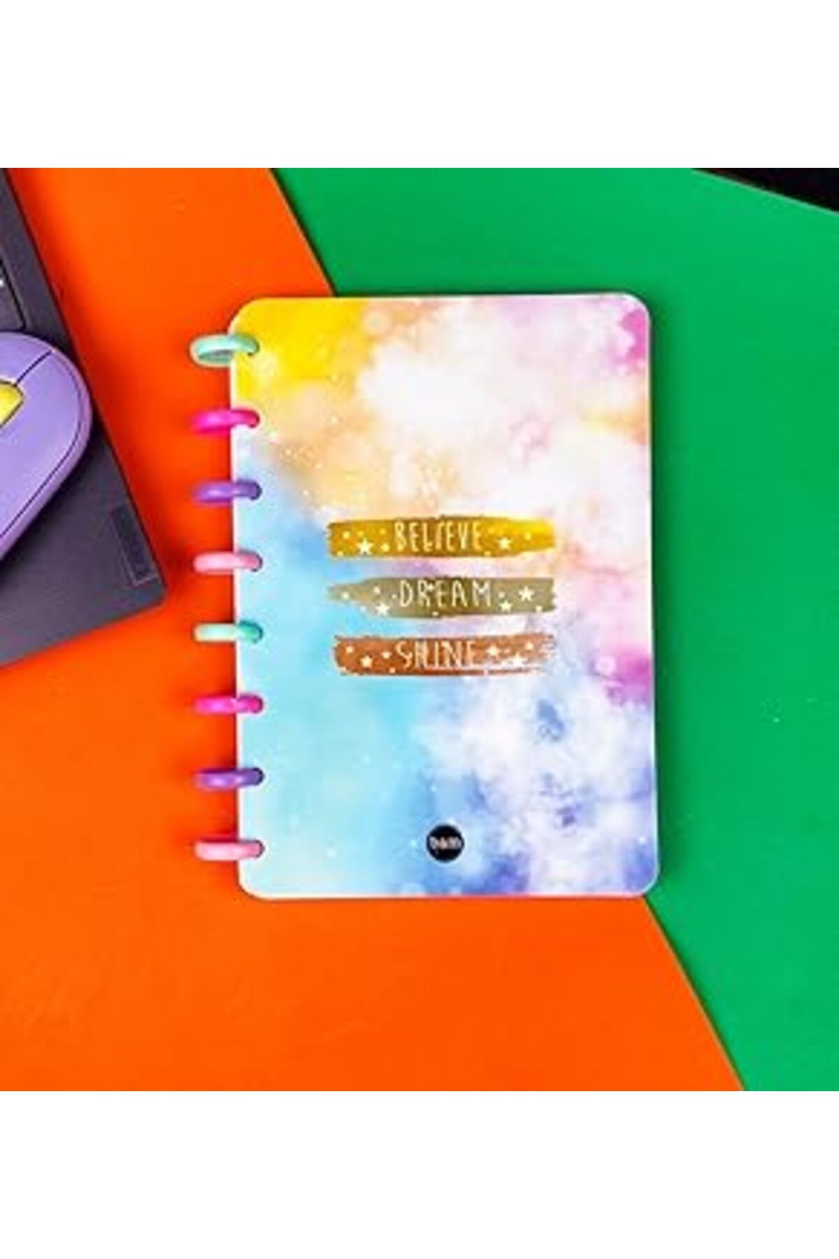 ASİTAN Believe Your Shine Tasarımlı Yeni Nesil Kalp Spiralli Defter