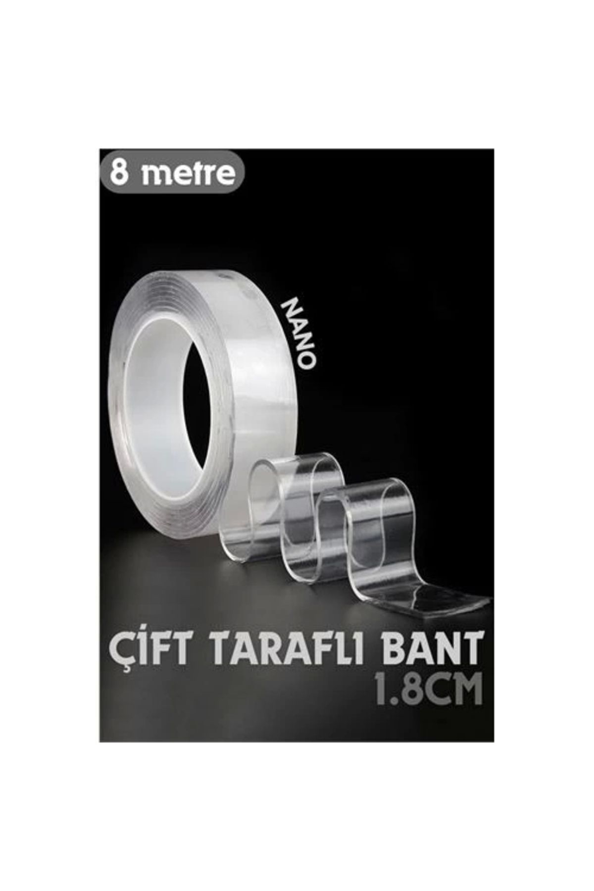 Generic 8 Metre Çift Taraflı Yapıştırıcı Bant Çivisiz Montaj