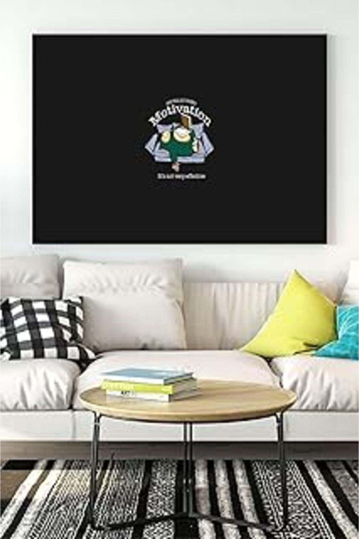 Pazarcan Postermanya (Pster17437) Snorlax Motivasyon Kanvas Tablo 21 X 30