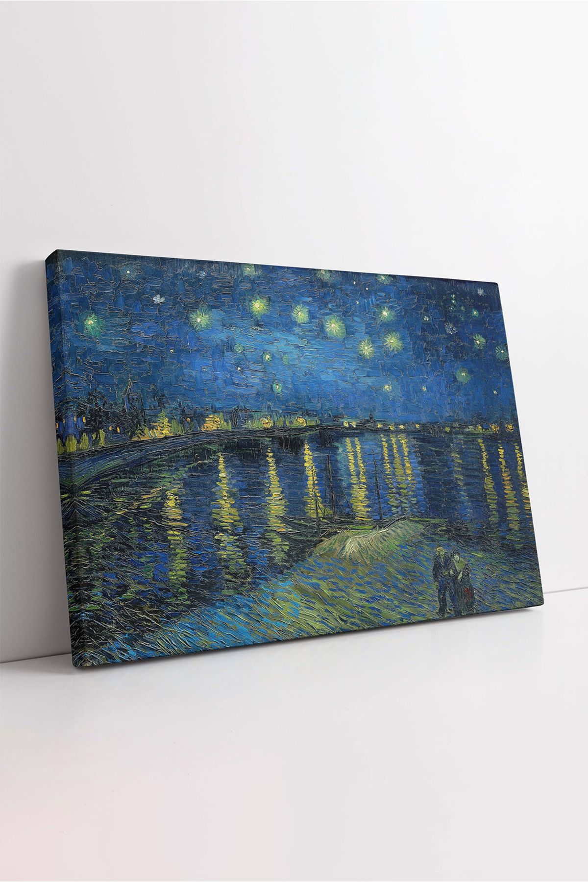 KOSS Dijital Yıldızlı Gece Van Gogh Kanvas Tablo, Ofis Salon Oturma Odası Yatak Odası Antre, Duvar Dekorasyon