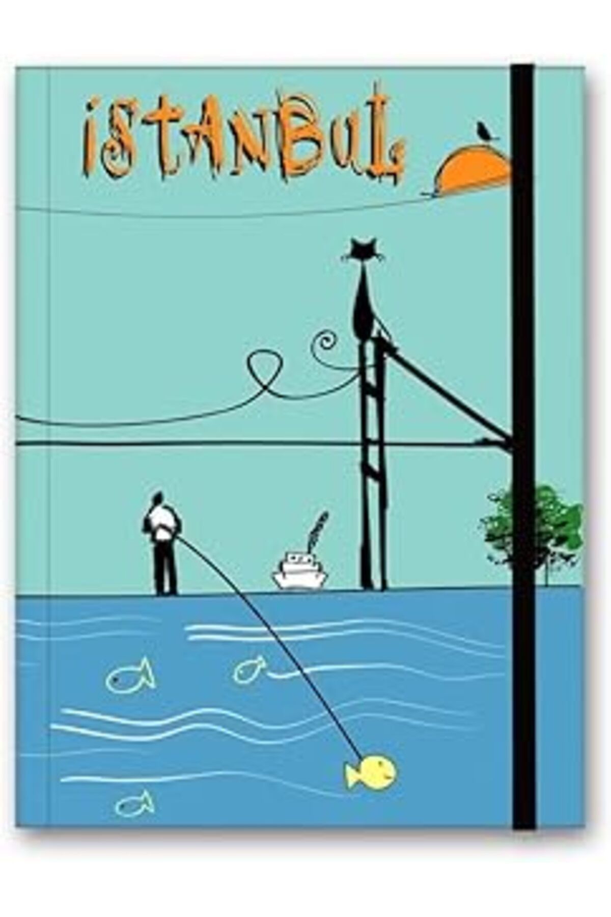 Pazarcan Le Color Renkli İstanbul Defter Çizgili Lastikli Boğaz