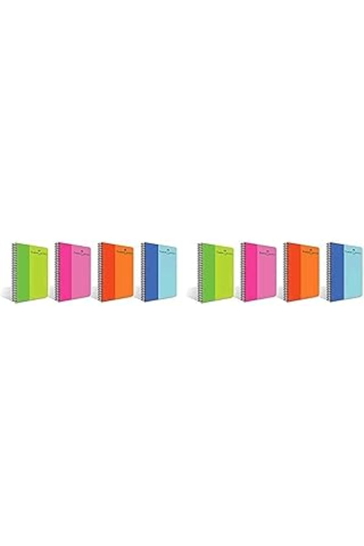Pazarcan Bicolor Spiralli Defter, A4, 80 Yaprak, 70g Kağıt, Çizgili, Dayanıklı Pp Kapak, Asorti Renkler, Kul