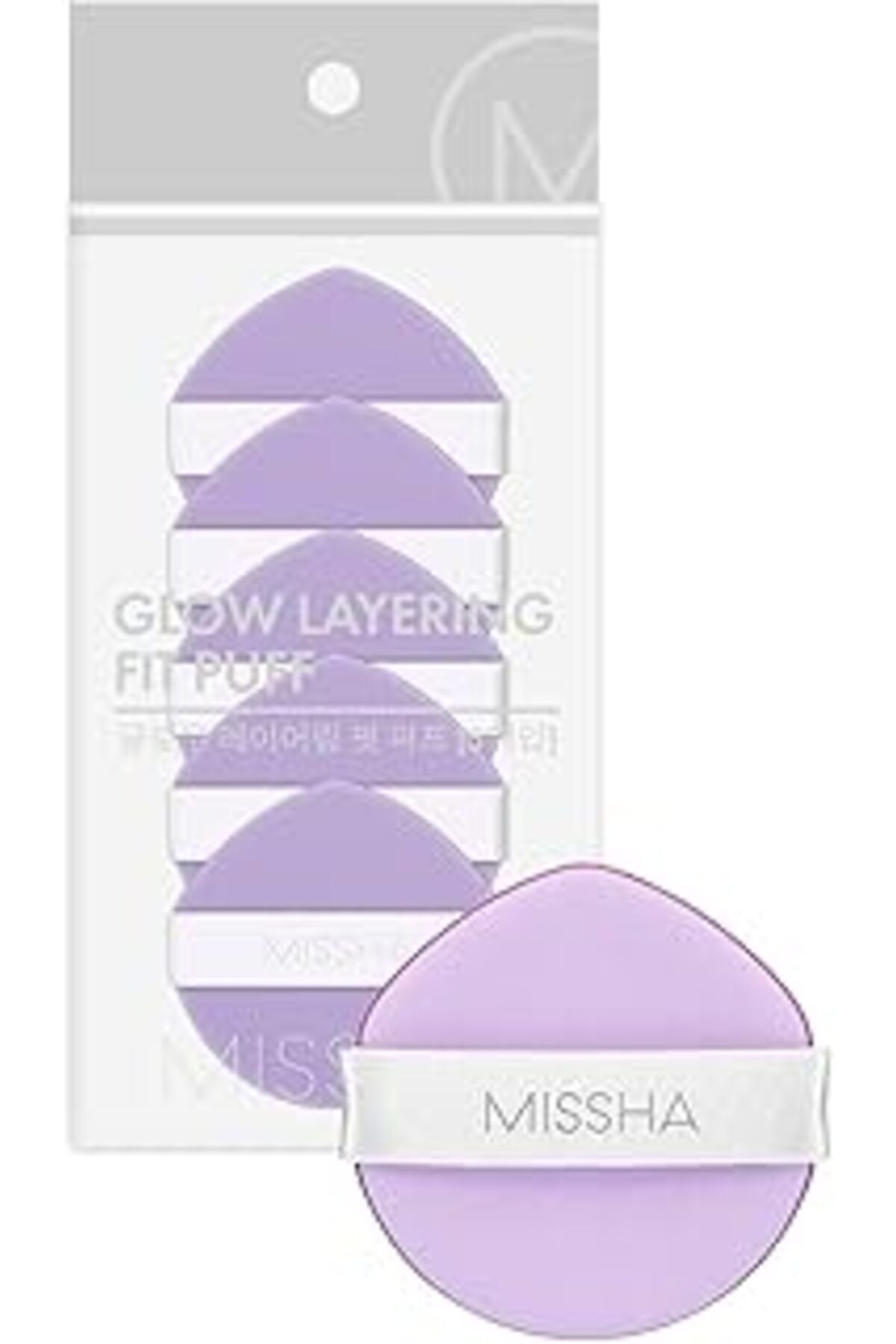 ASİTAN Yüksek Kapatıcılık Sağlayan Yumuşak Makyaj Süngeri (5 Adet) Glow Layering Fit Puff