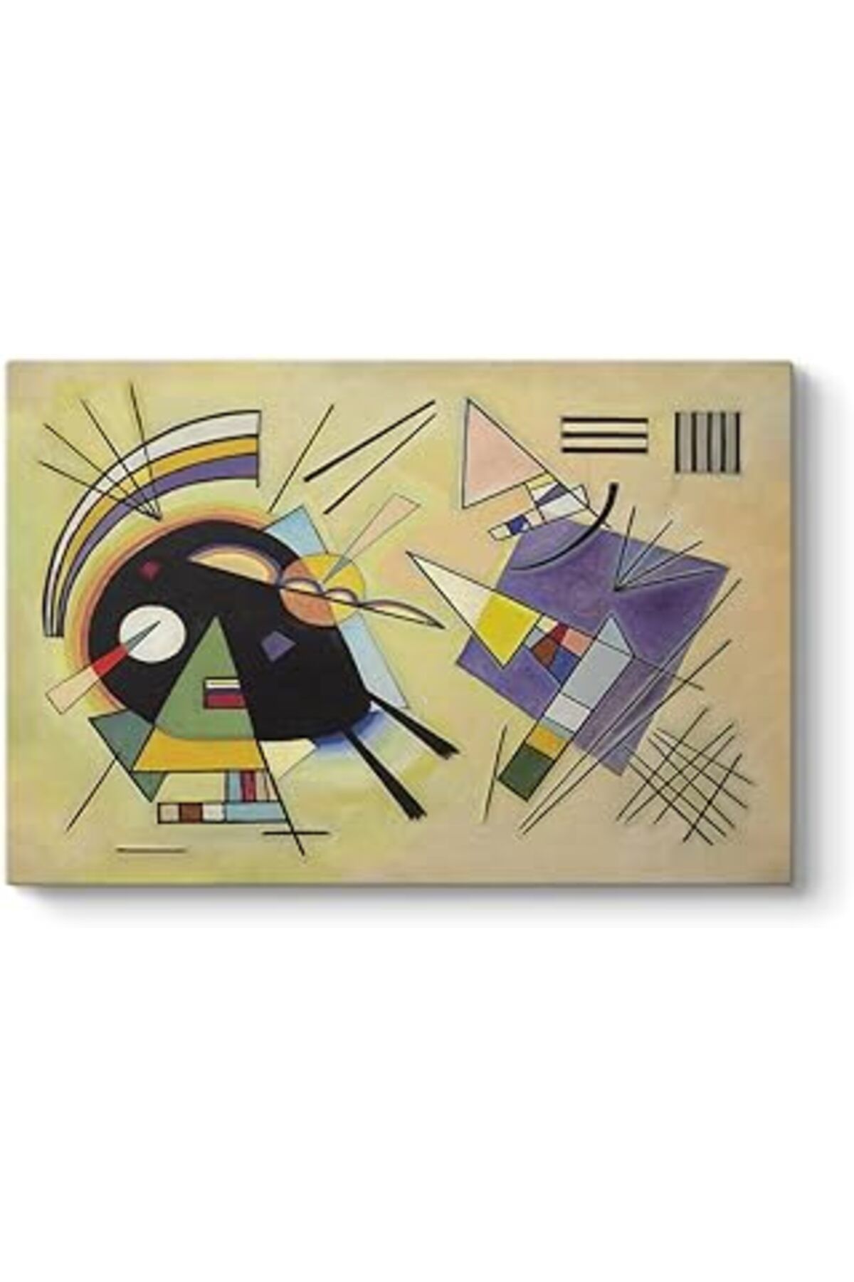 Pazarcan Wassily Kandinsky - Black And Violet Tablosu 140 X 100