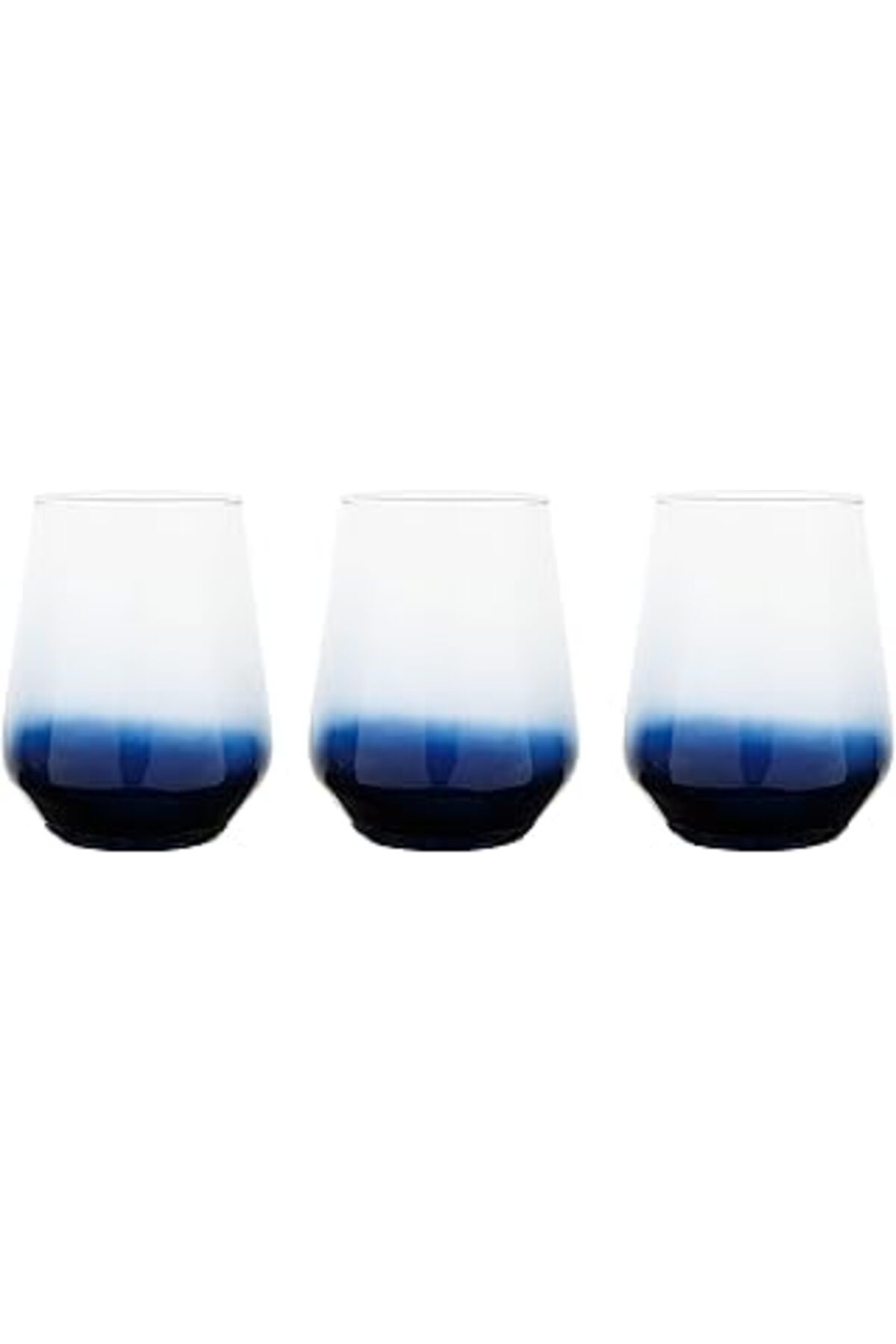 Mu Art Ahşap Concept Lora 3'Lü Meşrubat Bardağı Seti, Navy 425Ml