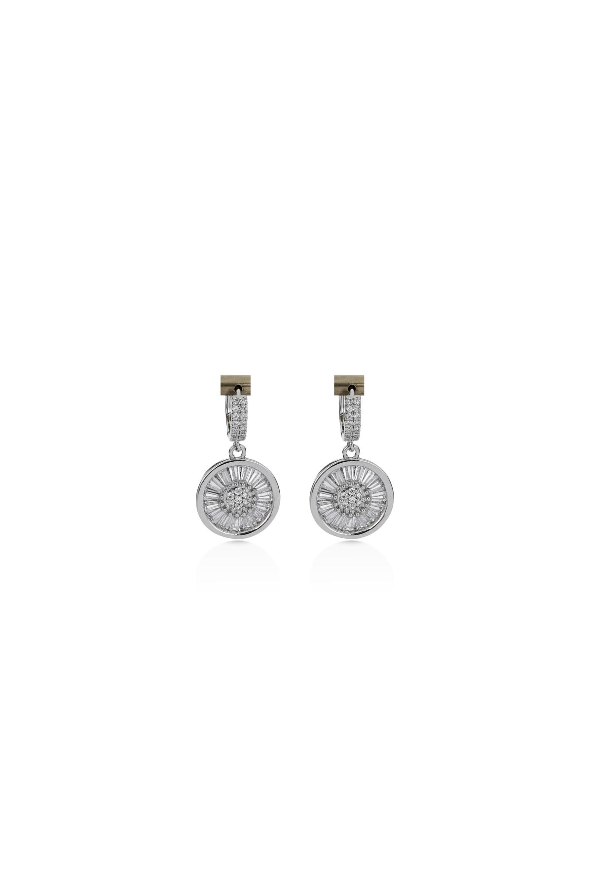 Mesmera-Silver Jewelled Earrings 1
