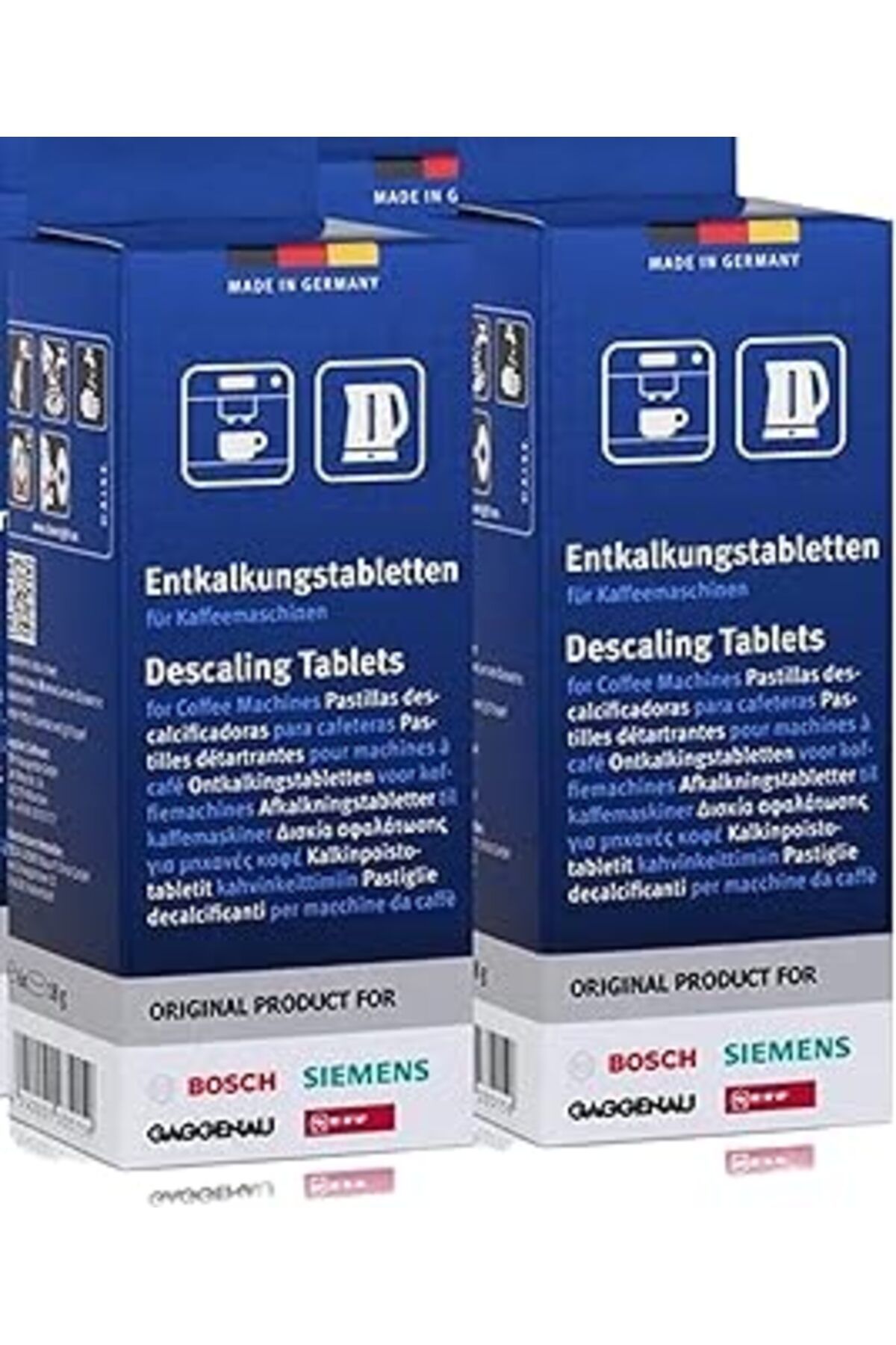 Mu Art Ahşap Best Price Square Neff Kahve Makinesi Kireç Çözücü Tabletten (2 Kutu 6 Tabletler)