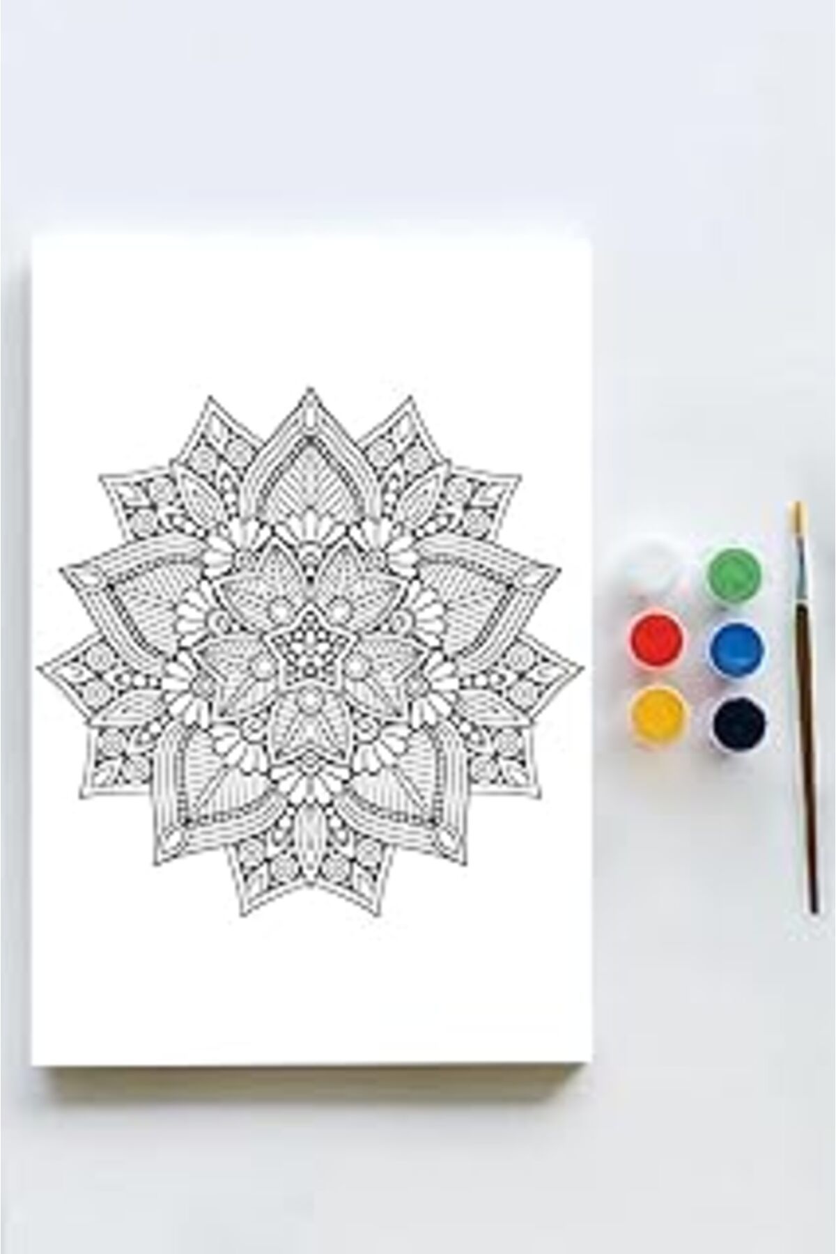 Pazarcan Postermanya (Pster21615) Mandala Tuval Kanvas Tablo Boyama Hobi Seti 3 (50X70Cm)