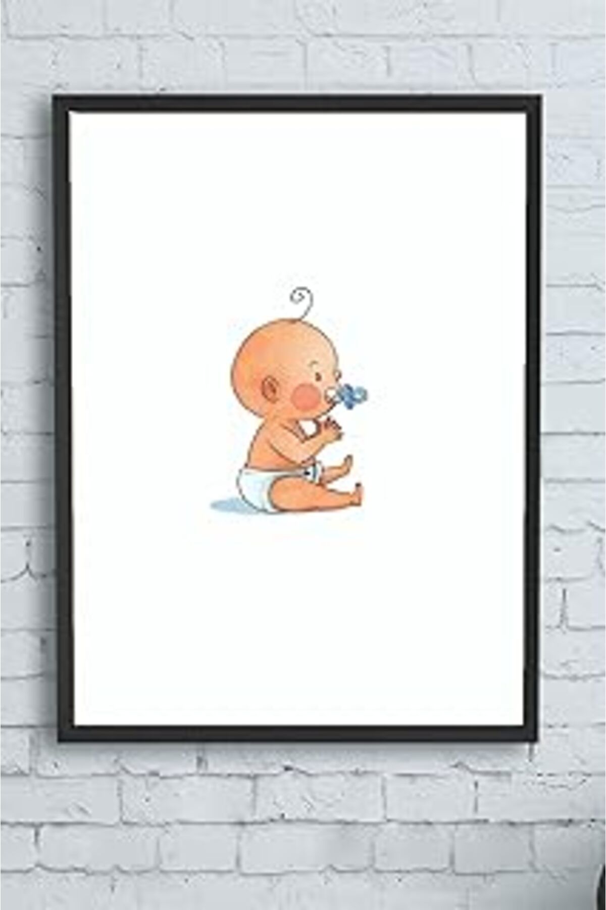 Pazarcan Postermanya (PSTER10182) Küçük Bebek Odası Çerçeveli Tablo (21X30CM)