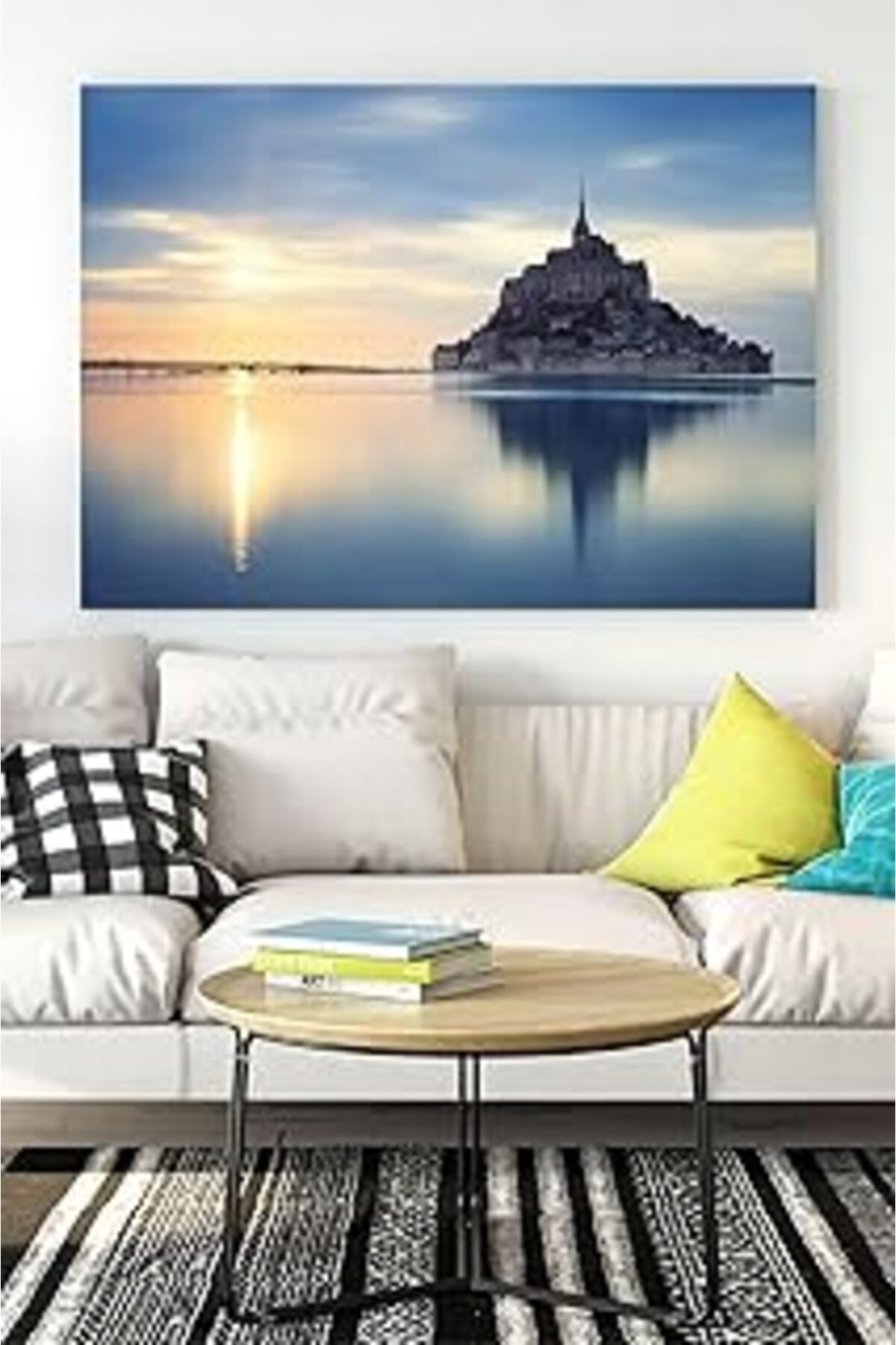 Pazarcan Postermanya (Pster15792) Normandiya Manzara Kanvas Tablo 50 X 70