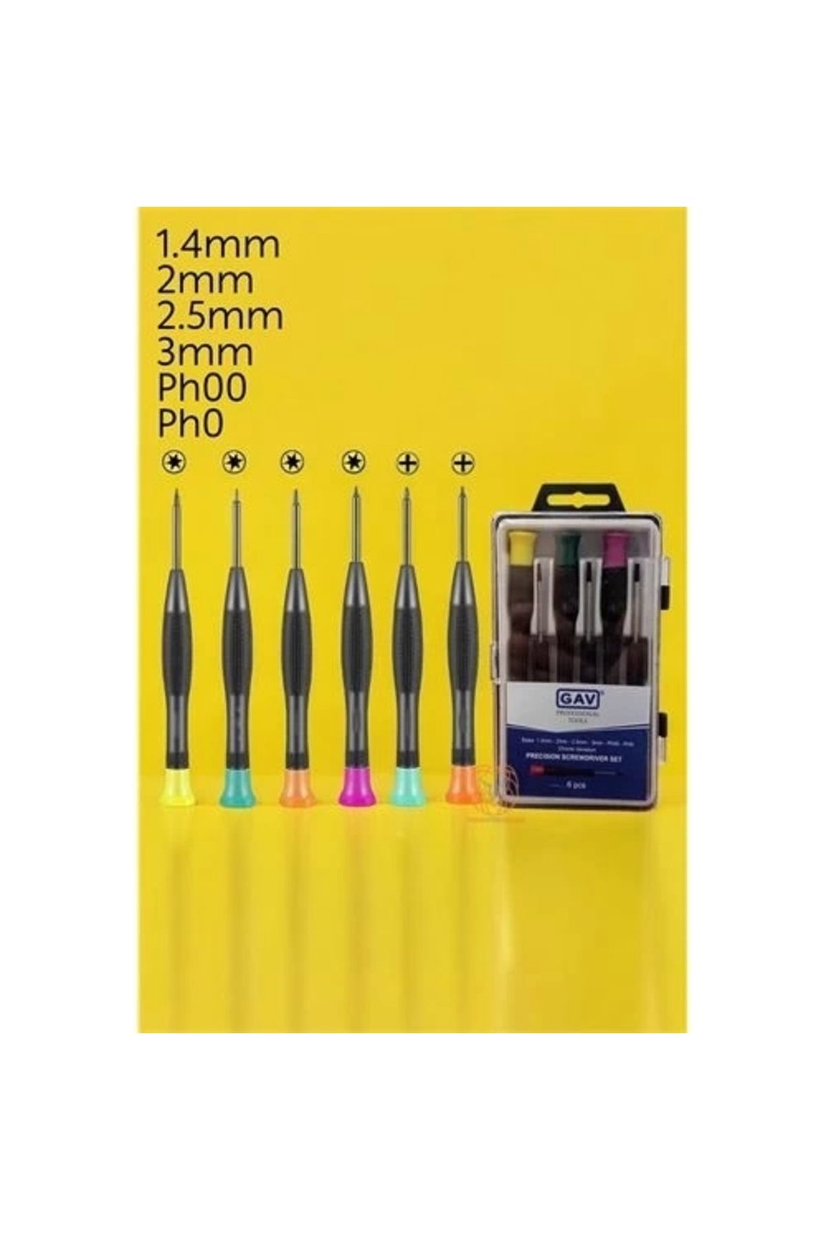 Generic Saat Telefon Tamir Tork Tornavida Seti 6'lı