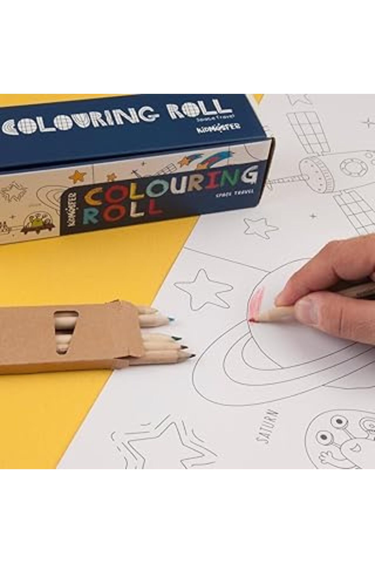 Mu Art Ahşap Uzay Macerası Boyama Rulosu