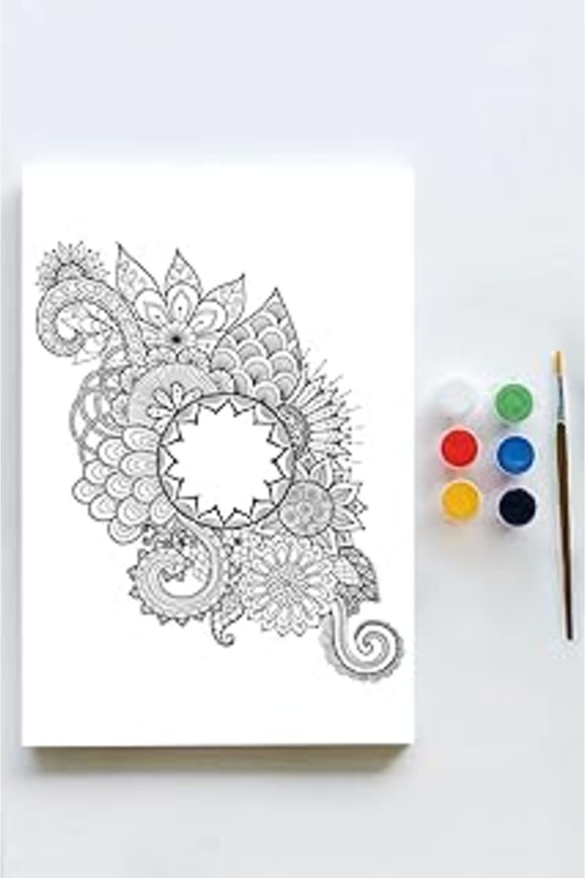 NETWORK ART Postermanya (Pster21605) Mandala Tuval Kanvas Tablo Boyama Hobi Seti 15 (50X70Cm)