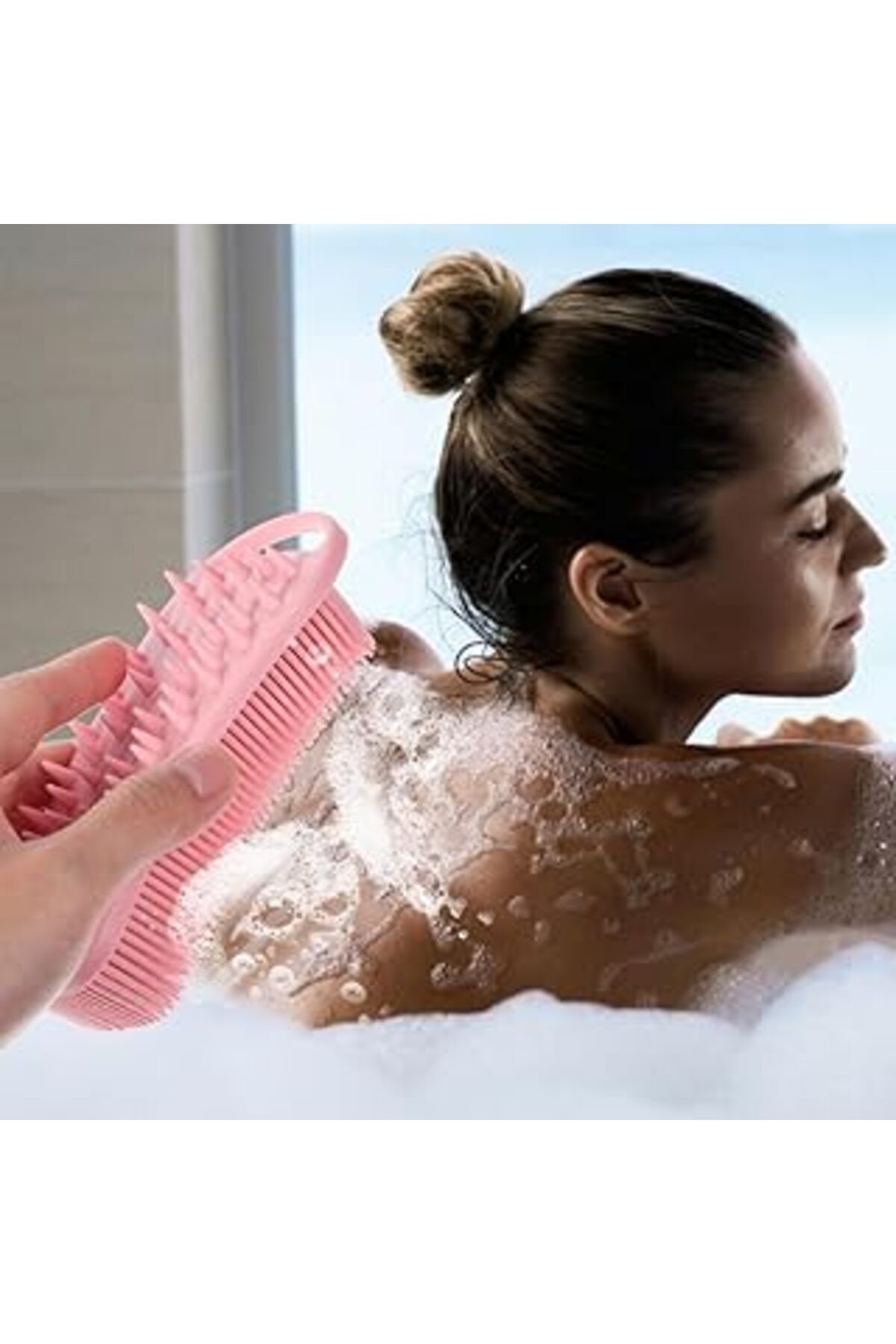 ASİTAN Buffer® Kendiliğinden Askılı Peeling Ve Masaj Etkili Silikon Banyo Vücut Fırçası