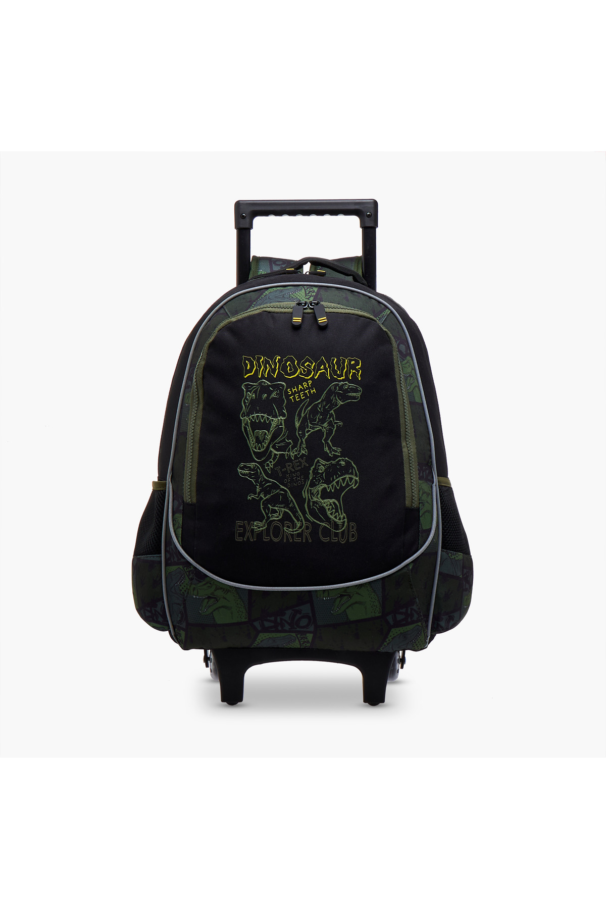 Lifestyle Dinosaur Print 17-inch Trolley Backpack with Zip Closure ...