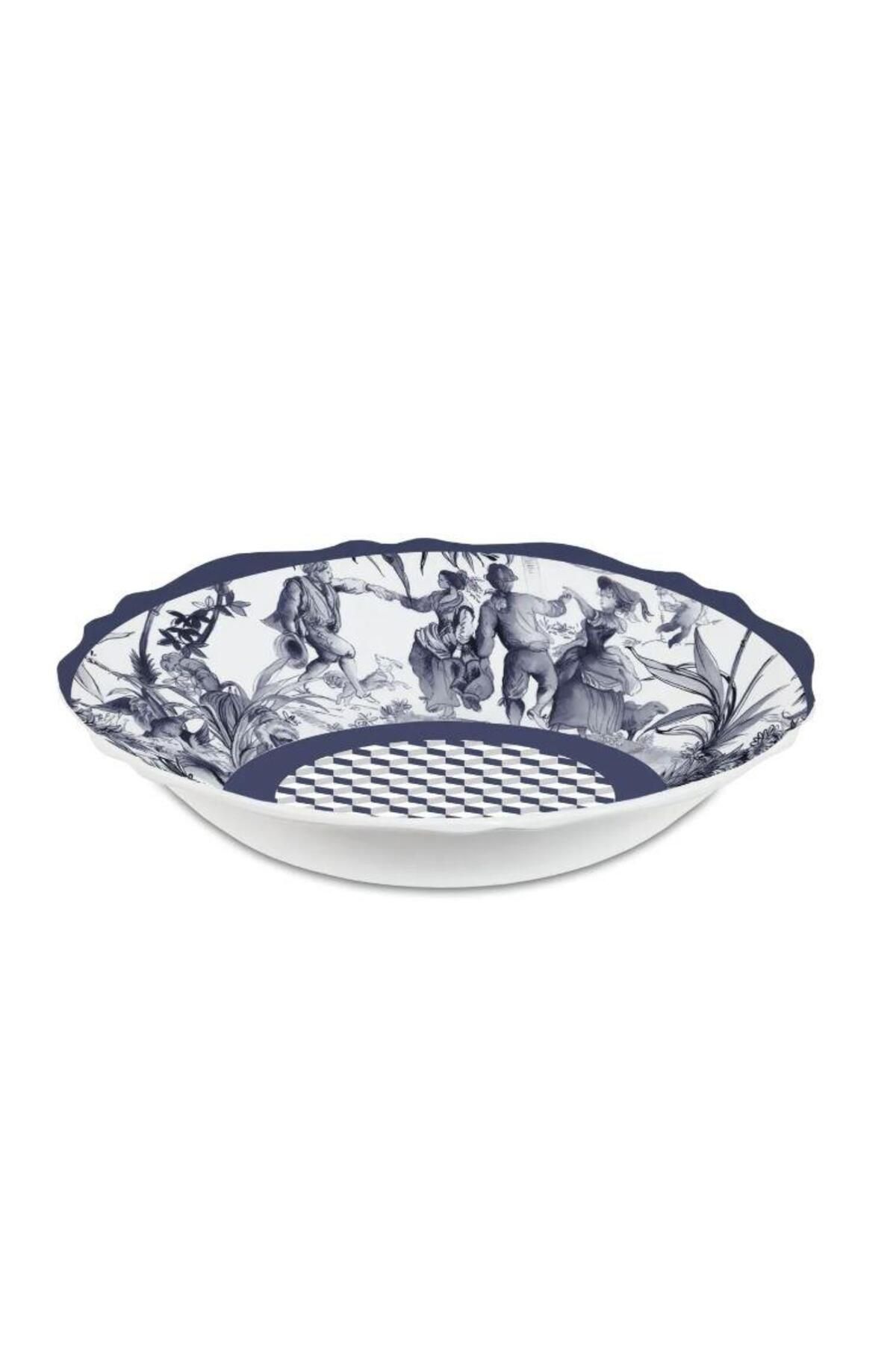 Baci Milano Versailles Melamin Salata Kasesi 35 cm Mavi SAL1.VER01