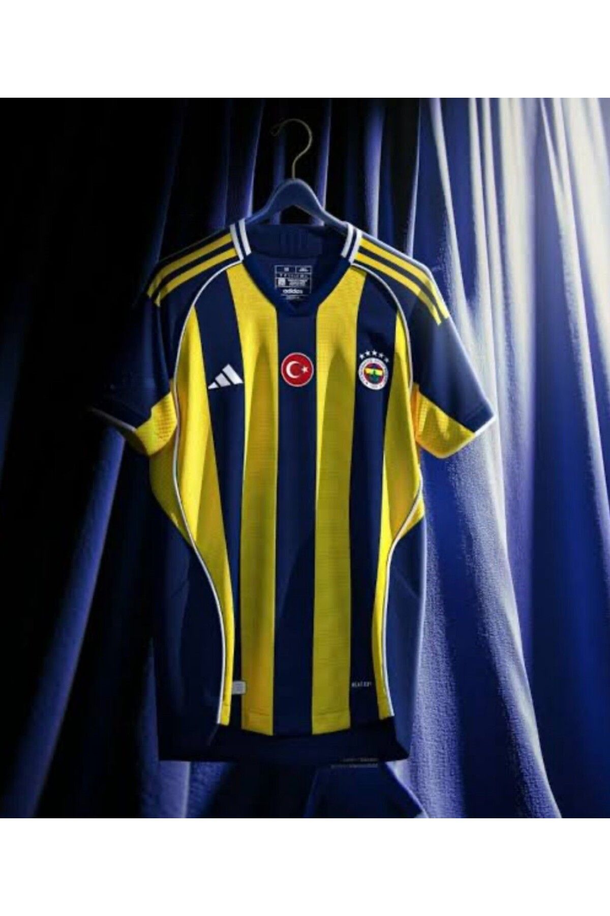 Marka Extra Fenerbâhç.e- İsimsiz 2025-2026 Yeni Sezon Sarı Lacivert Çubuklu Yetişkin Forması