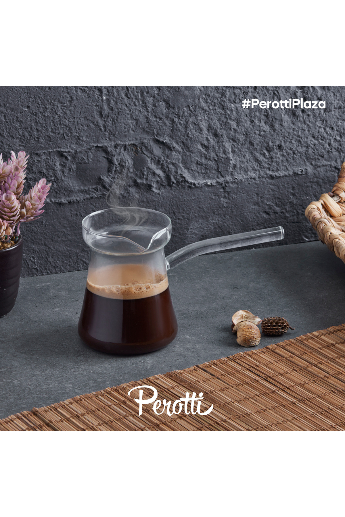 Güven Plastik 14010 Lucıo Borosılıkat Cam Cezve