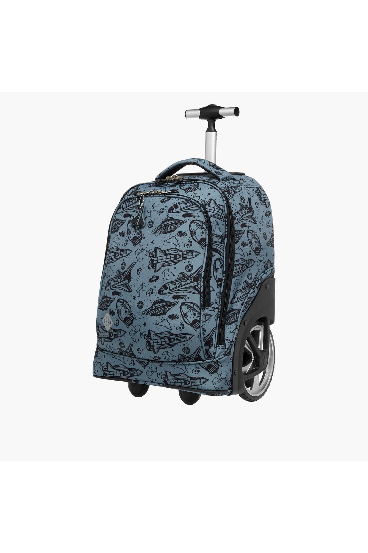 ST Right-St.Right Space Print 18-inch Trolley Bag with Retractable Handle and Zip Closure - 32x25x47 cms 3