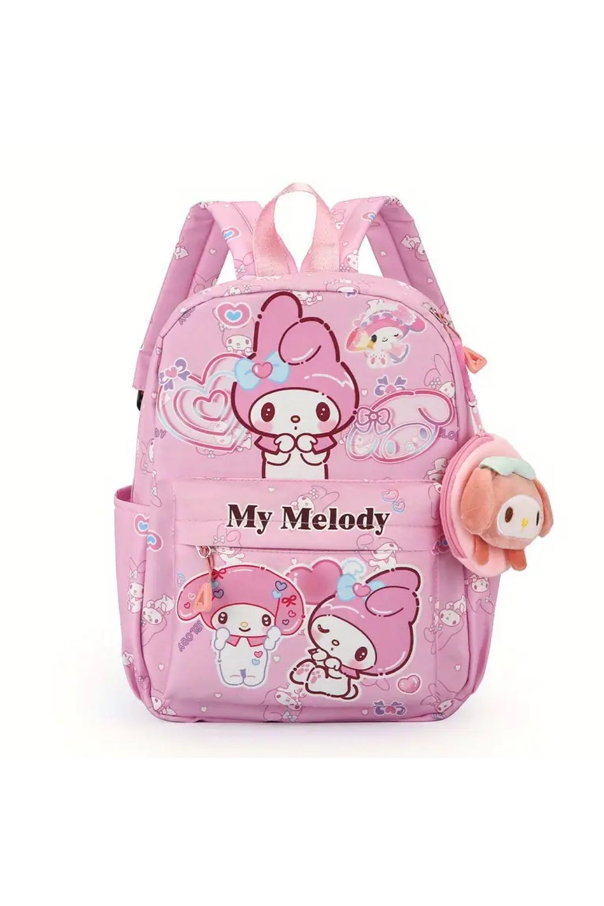 So Iconic Sanrio My Melody Karakterli Okul Çantası & Orta Boy Pembe Renk Sırt Çantası