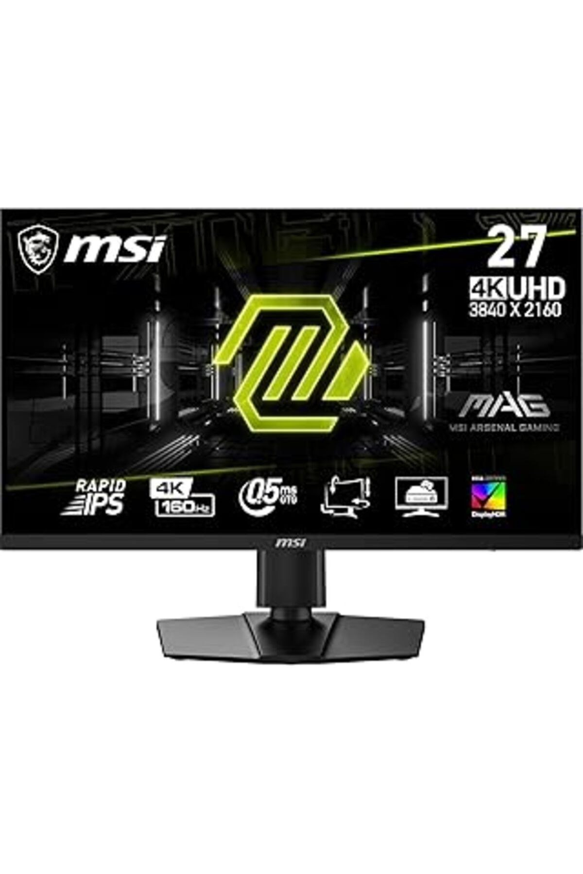 NETWORK ART Msi 27" Mag 274Upf E2 Gaming Monitör, Uhd, 16:9, Flat, Rapid Ips, 160Hz, 0.5Ms Gtg, Freesync, Pivot