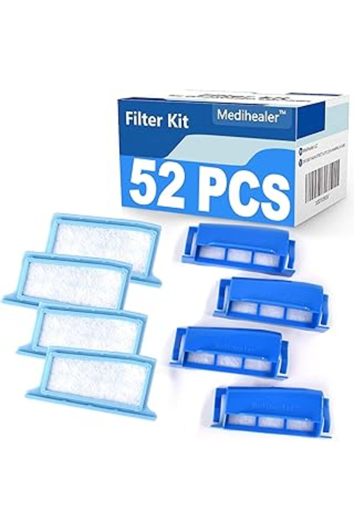 Pazarcan Medihealer Dreamstation 1 Ile Uyumlu 52 Parça Cpap Filtre Kiti, 22 Polen Filtresi, 22 Ultra İnce Fi