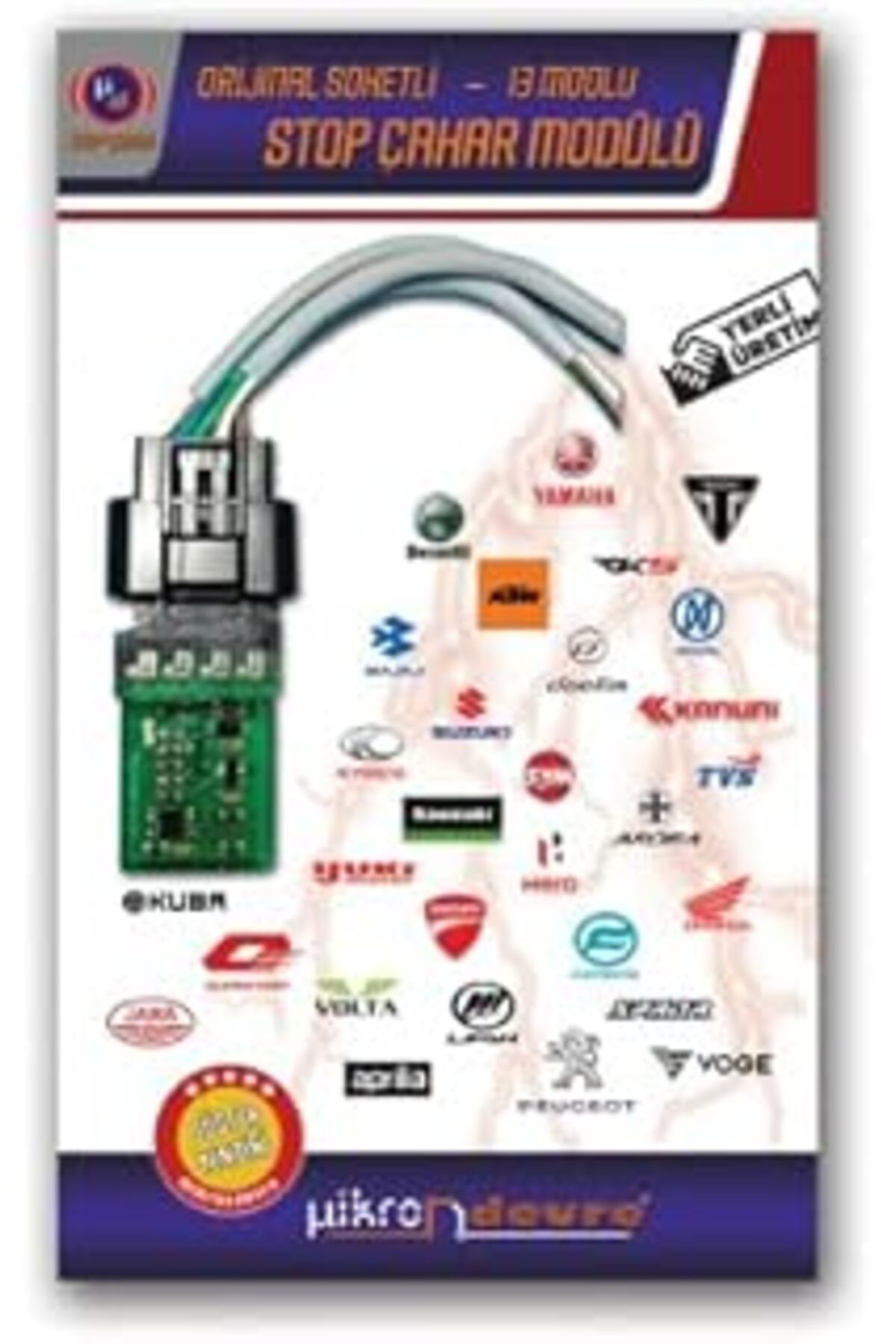 NETWORK ART Mikron Devre Xmax250 (2018-2022) Uyumlu 13 Modlu Stop Çakar Modülü Uçak Kanadı Orijinal Soket F1 St