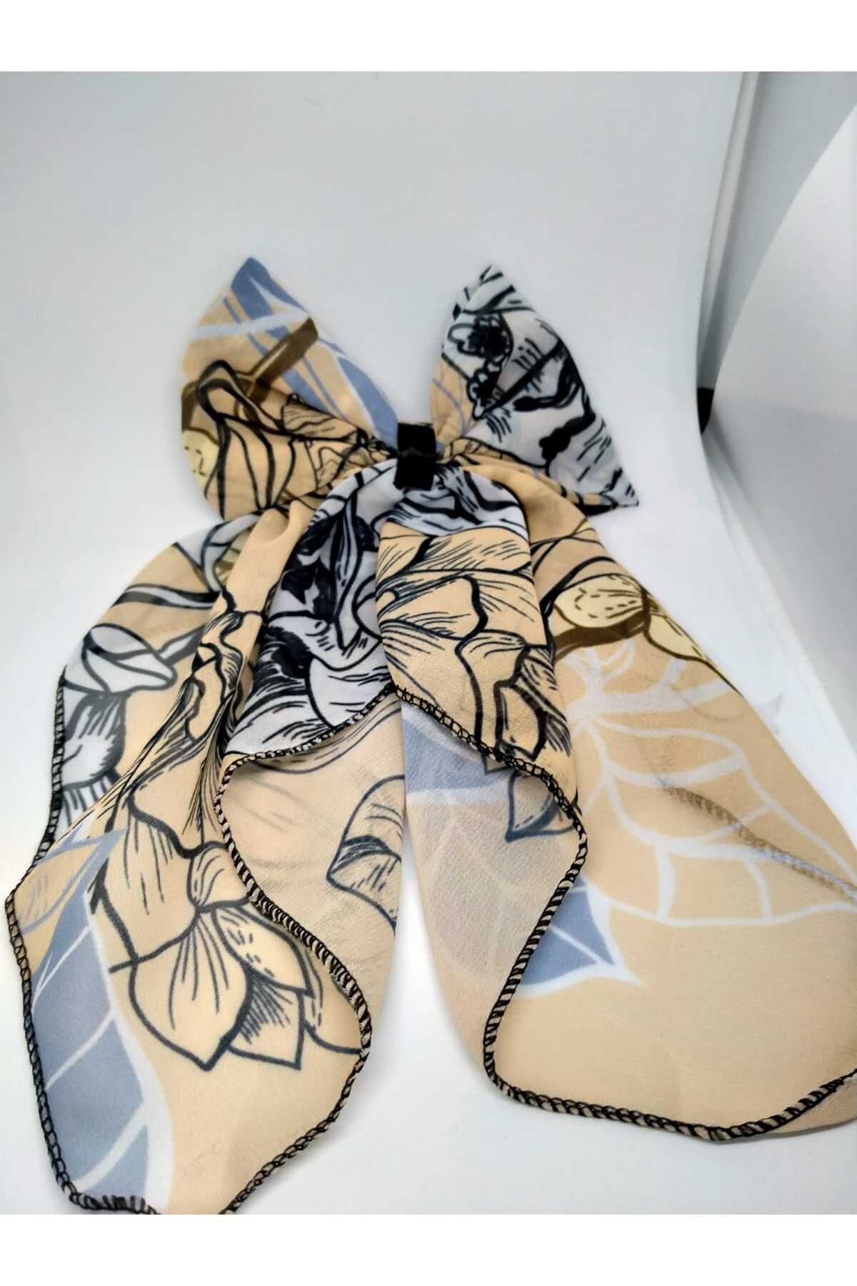 MODA Rengarenk desenli uzun fiyonk tokalar