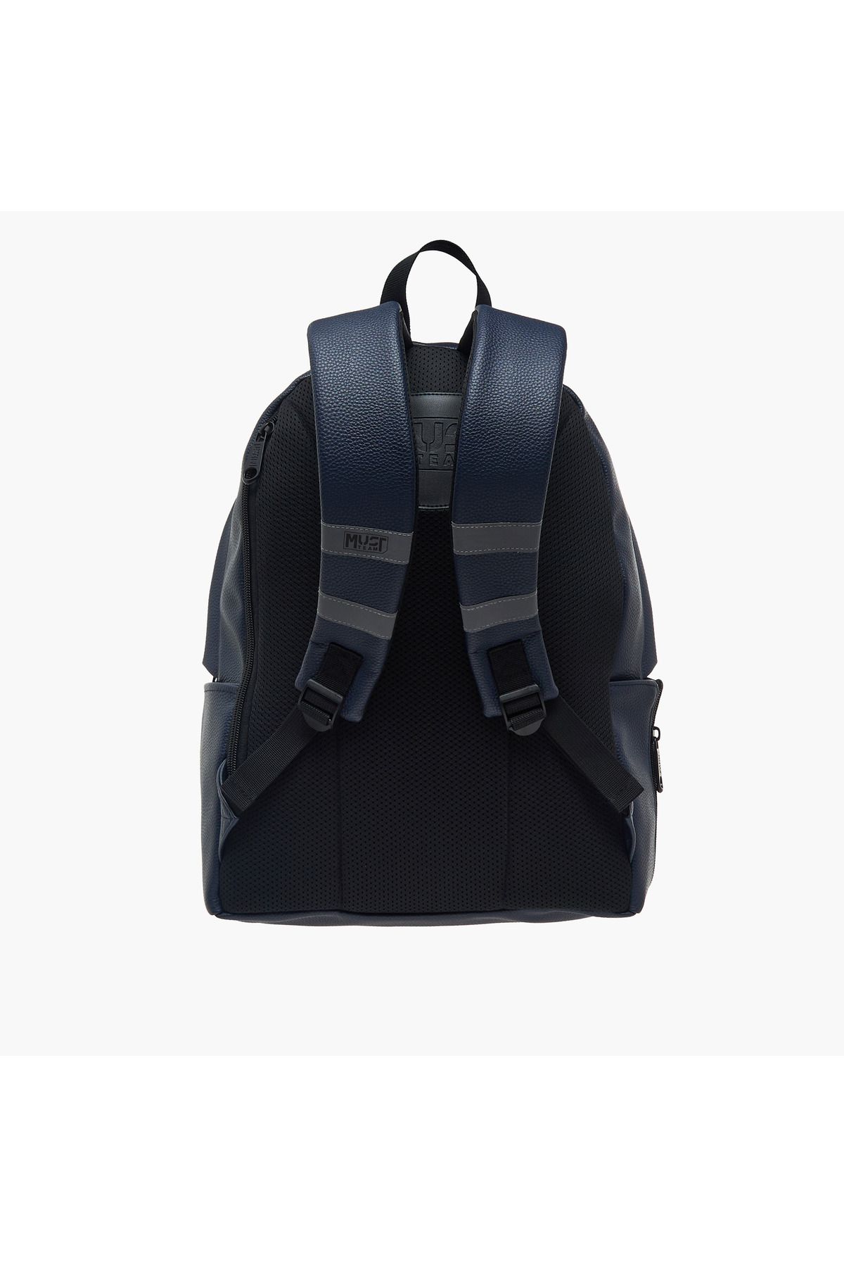 MUST-MUST Textured Backpack with Adjustable Shoulder Straps and Zip Closure - 32x17x42 cms 4