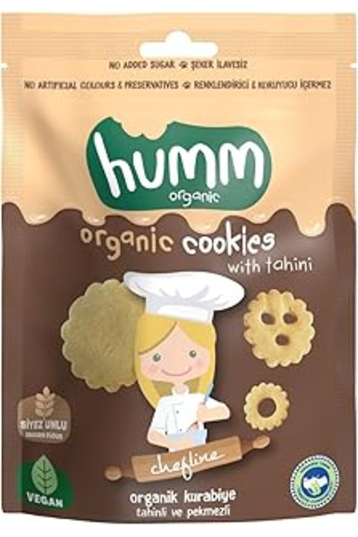 Pazarcan Humm Organic Tahinli Ve Pekmezli Vegan Kurabiye 55 Gr