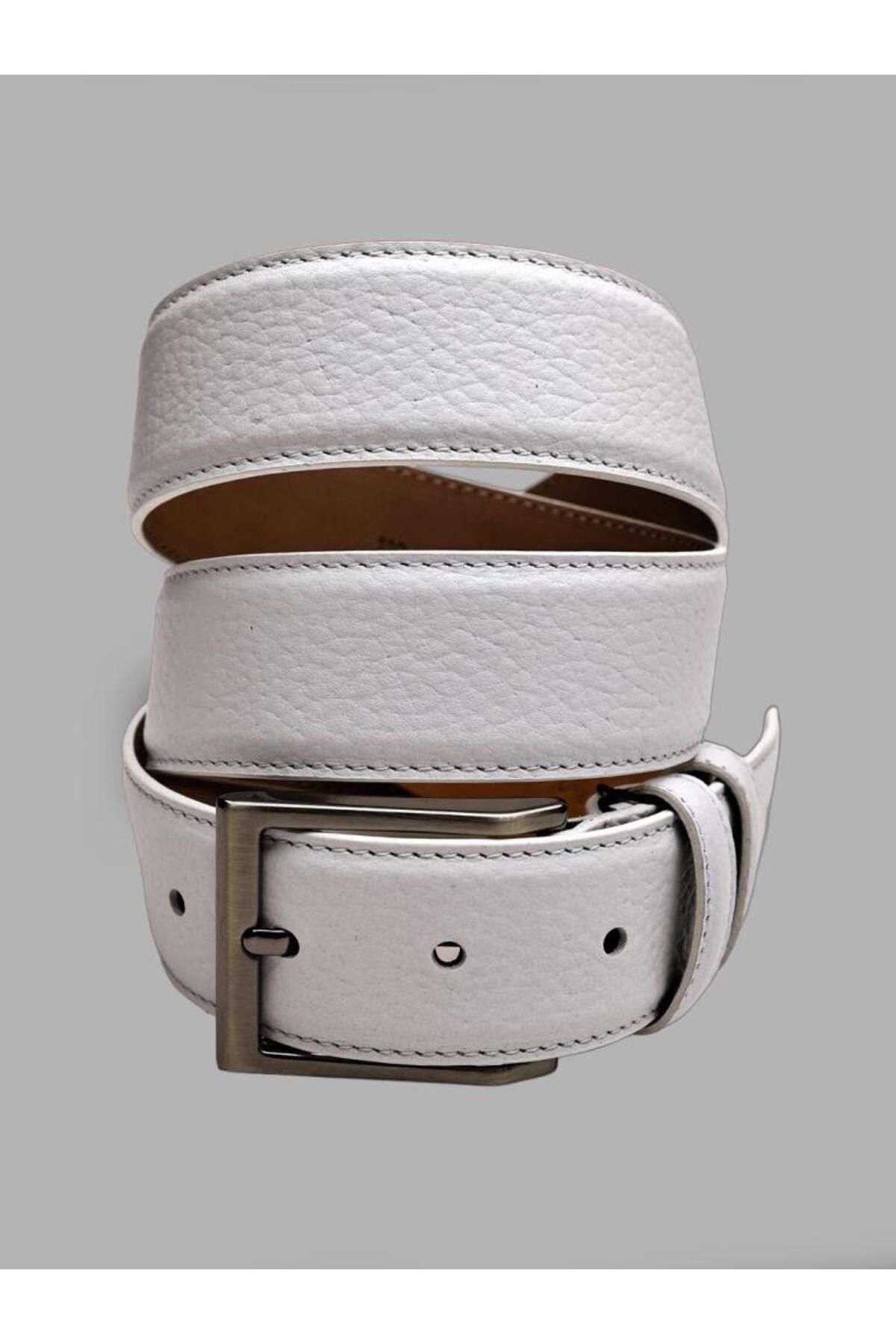 İBAY WHITE LION BELT HAKİKİ DERİ ERKEK KEMER