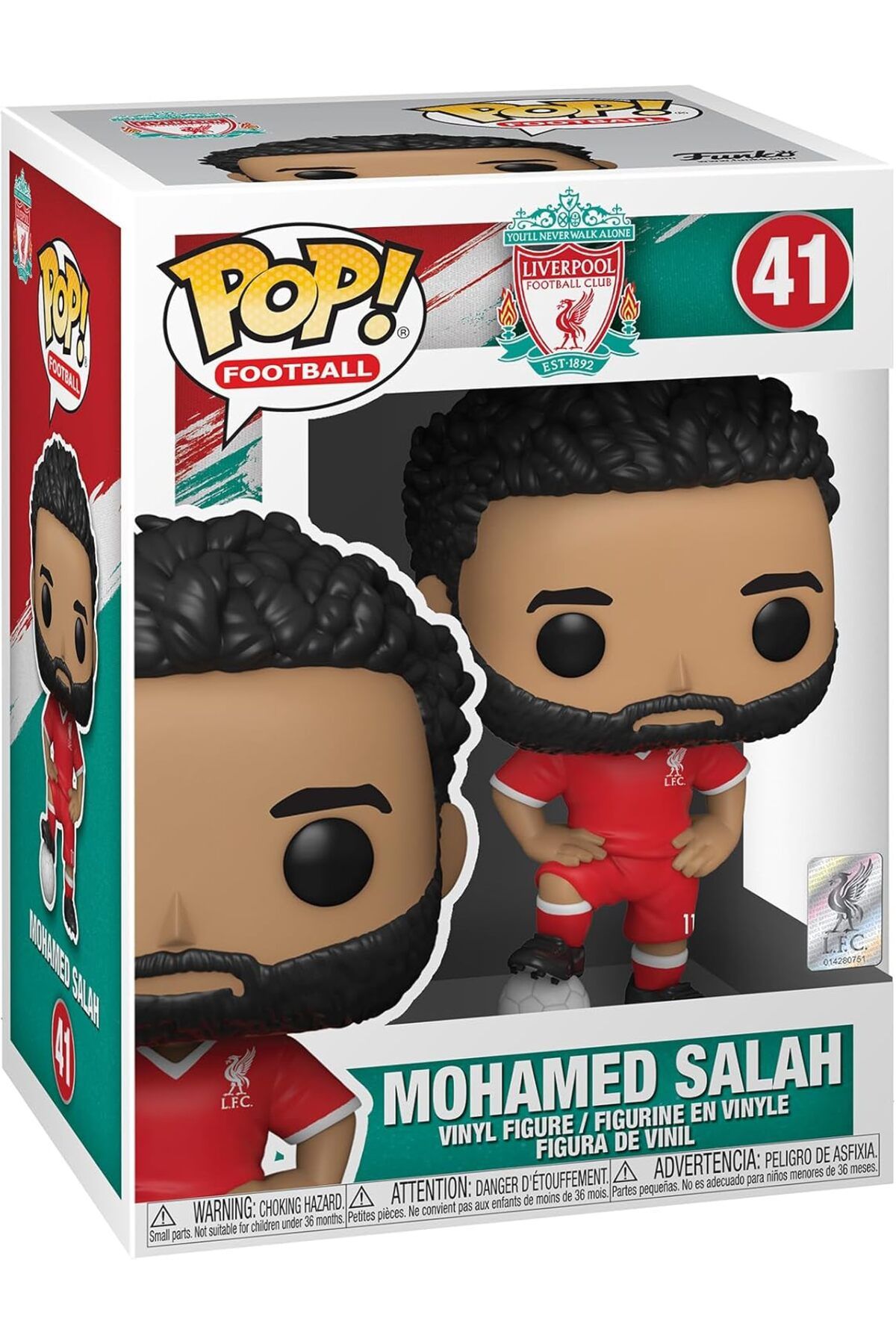Funko Pop! Futbol: Liverpool, Mohamed Salah, Liverpool FC Resmi Vinil Koleksiyon