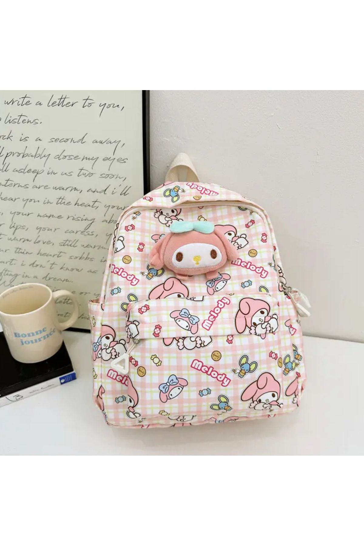 So Iconic Sanrio My Melody Karakterli Okul Çantası & Orta Boy Pembe Renk Sırt Çantası