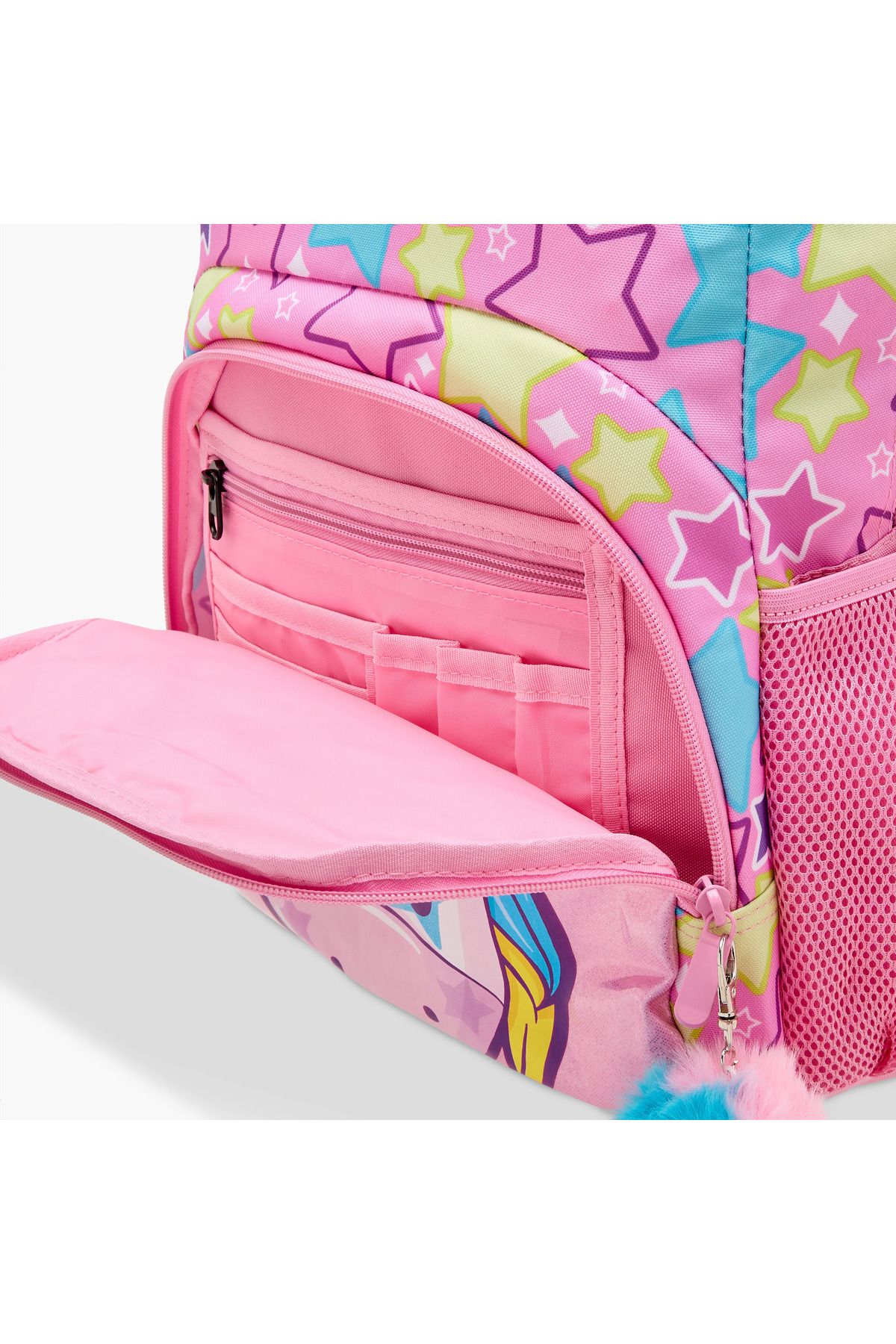 Unique--O Unicorn Print Backpack with Adjustable Straps and Zip Closure - 30x19x45 cms 7
