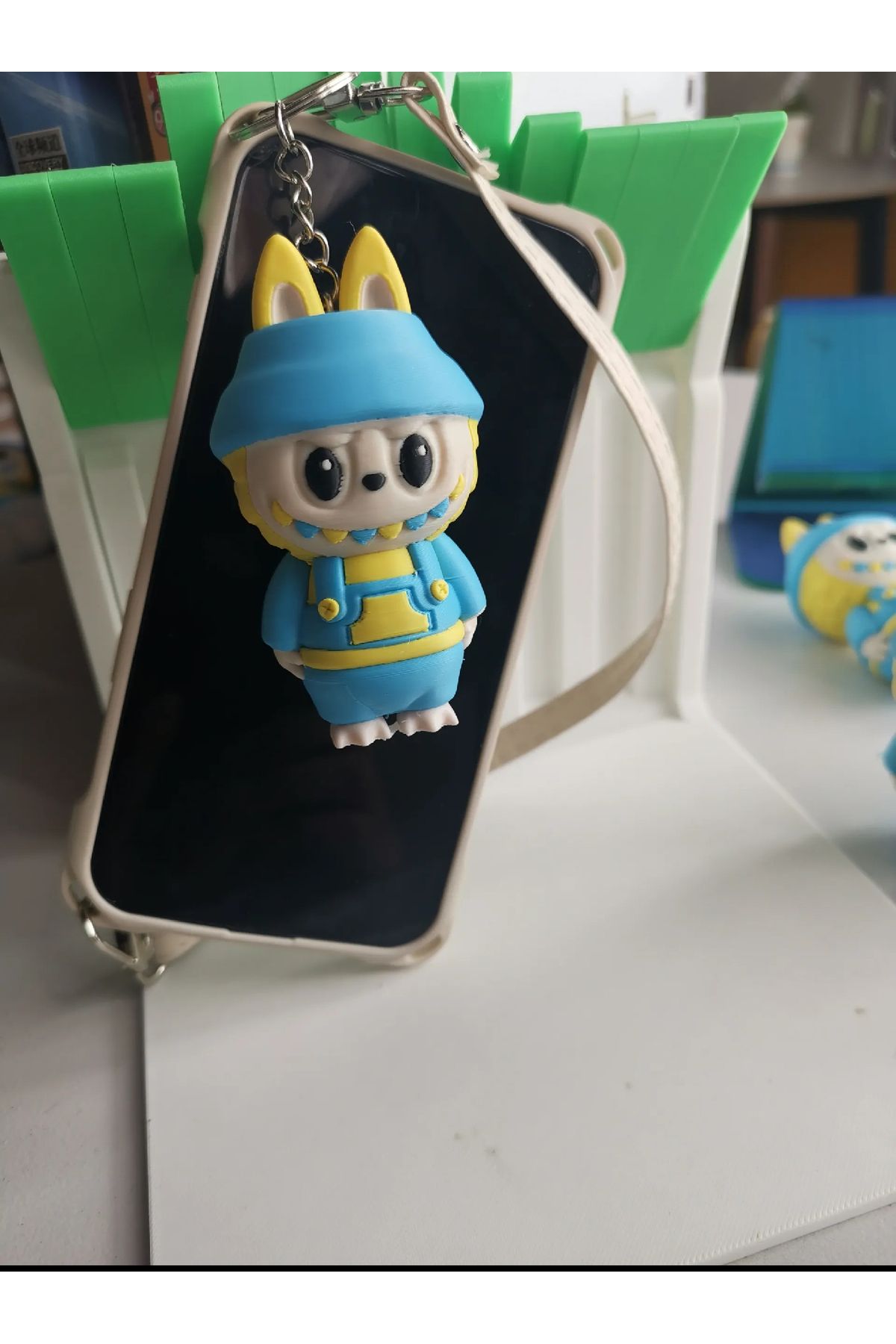 üç boyutlu haller Midi Labubu Anahtarlık